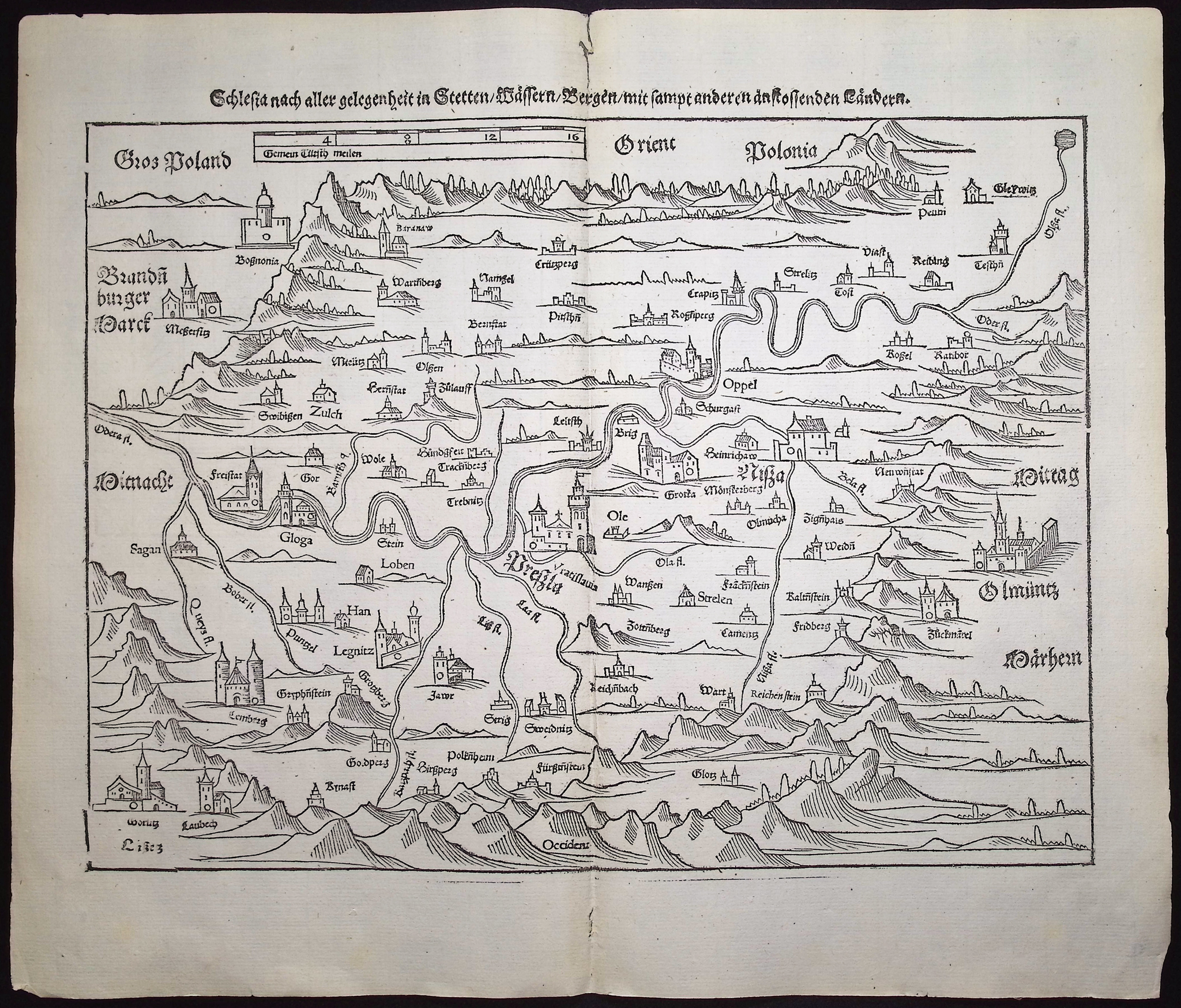 Munster, pub. 1592 - Map of Poland