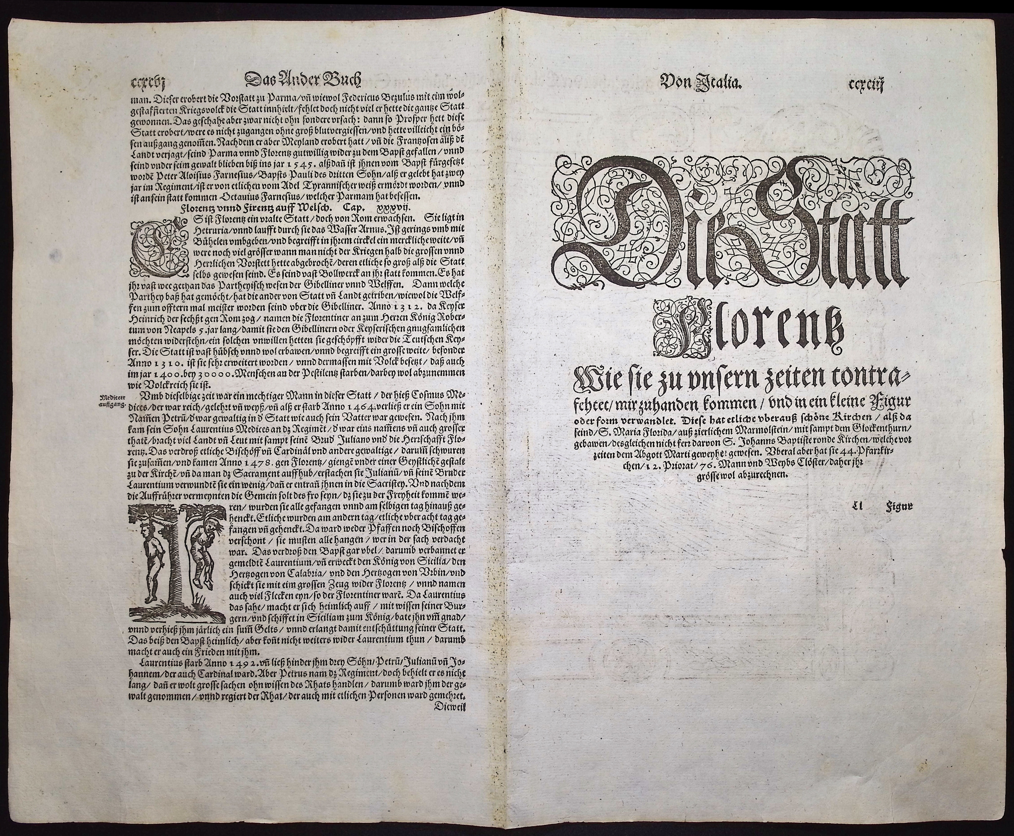 Munster, pub. 1592 - View of Florence, Italy