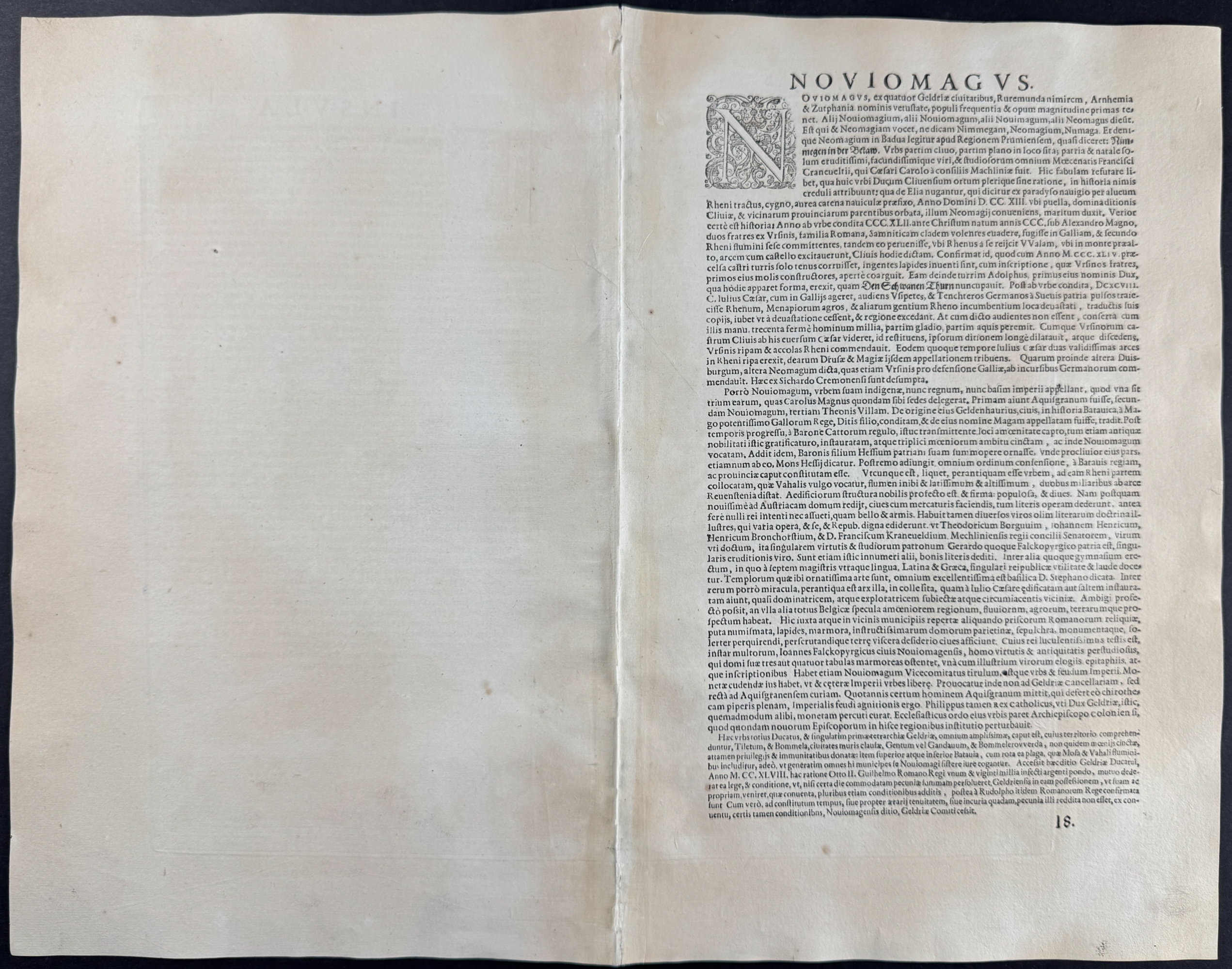 Braun & Hogenberg, pub. 1575 - View of Nijmegen, Netherlands