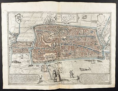 Braun & Hogenberg, pub. 1575 - View of Utrecht, Netherlands. This extraordinary engraving is 