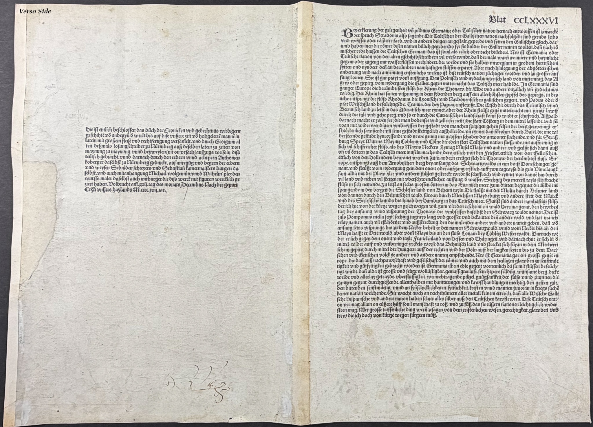 Schedel, pub. 1493 - First Modern Map of Northern & Central Europe (Germania Magna)