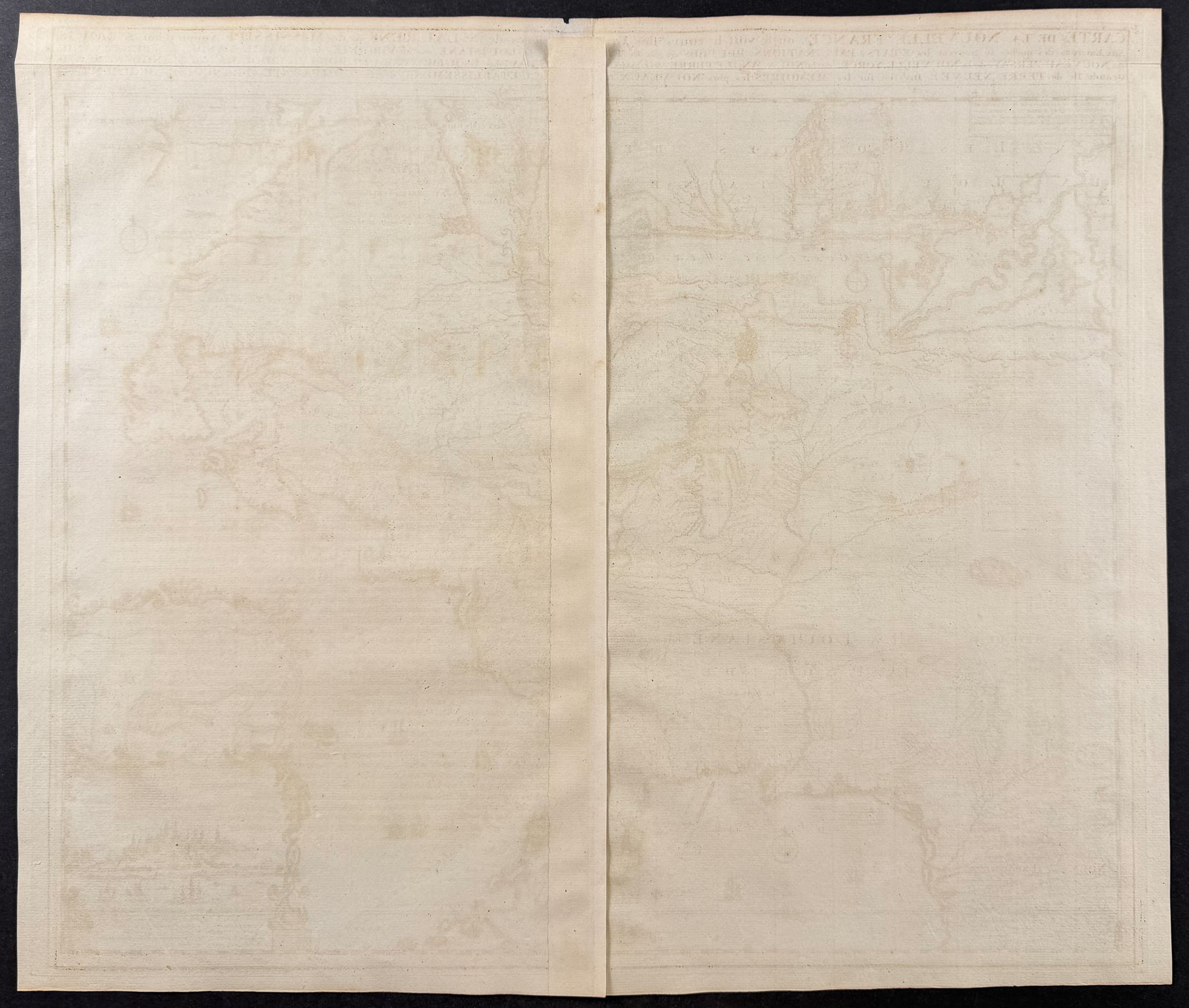 Chatelain - Map of America with Louisiana, Mexico, Florida, Great Lakes, Mississippi River, Virginia, New England, New Spain, part of Canada