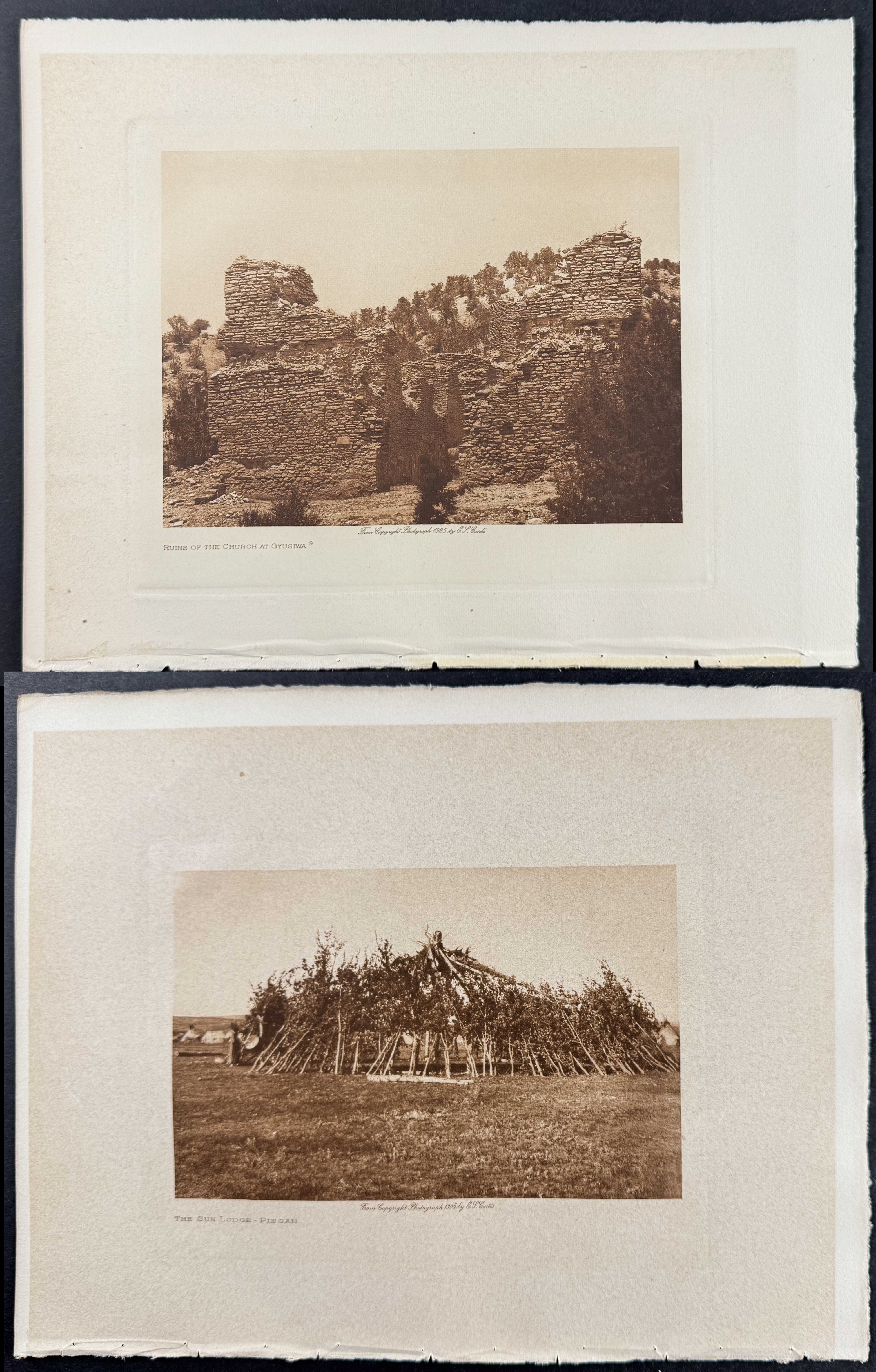 Edward Curtis - 6 Native American Photogravures