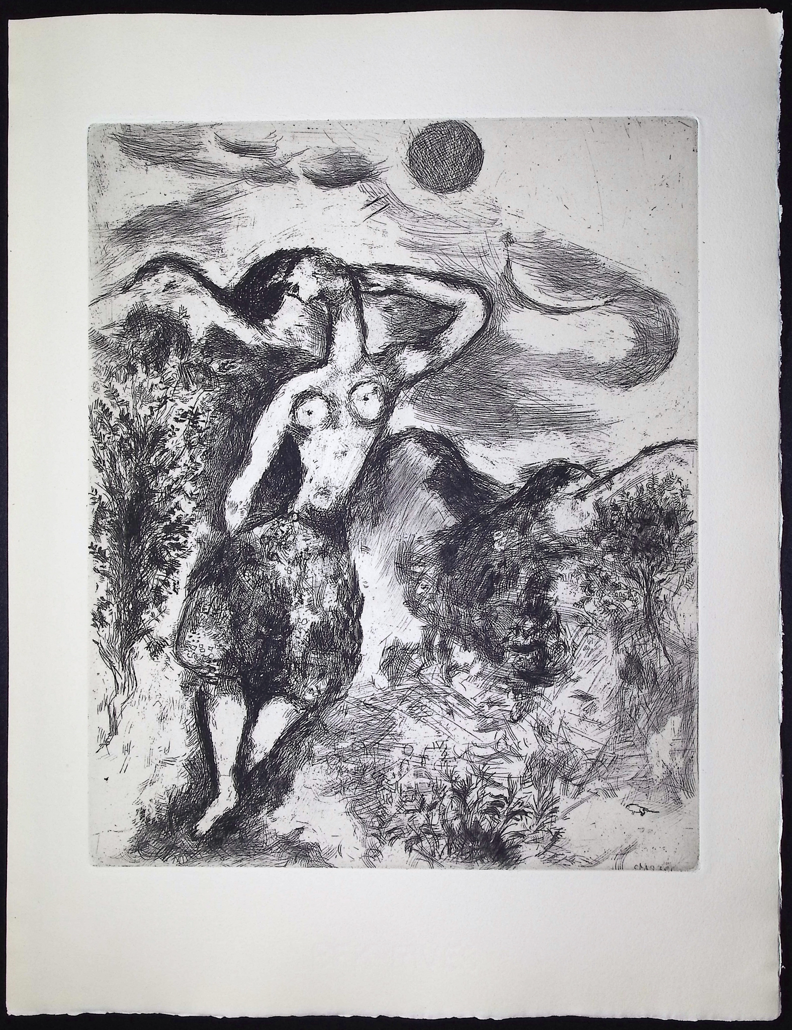 Chagall & Fontaine's Fables - 4 Etchings of Fables