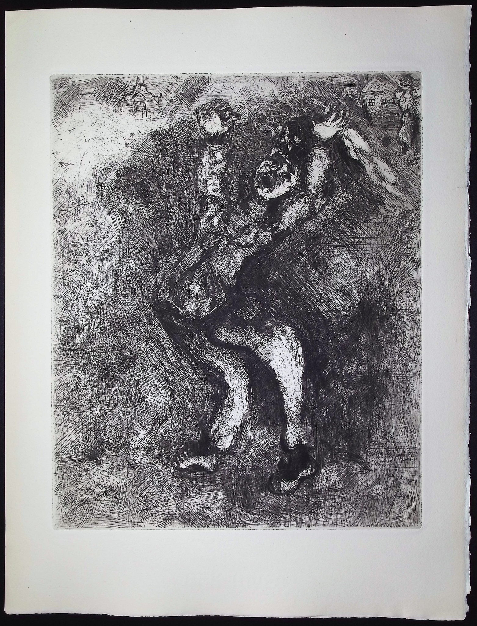Chagall & Fontaine's Fables - 4 Etchings of Fables