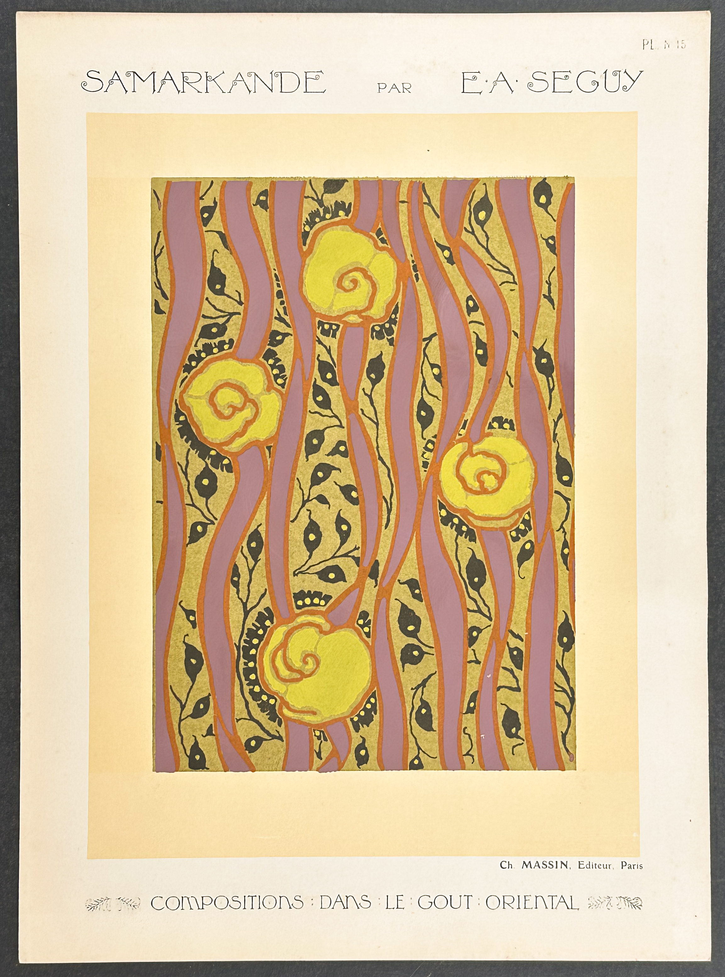 Seguy - Pair of Compositions with an Oriental Design