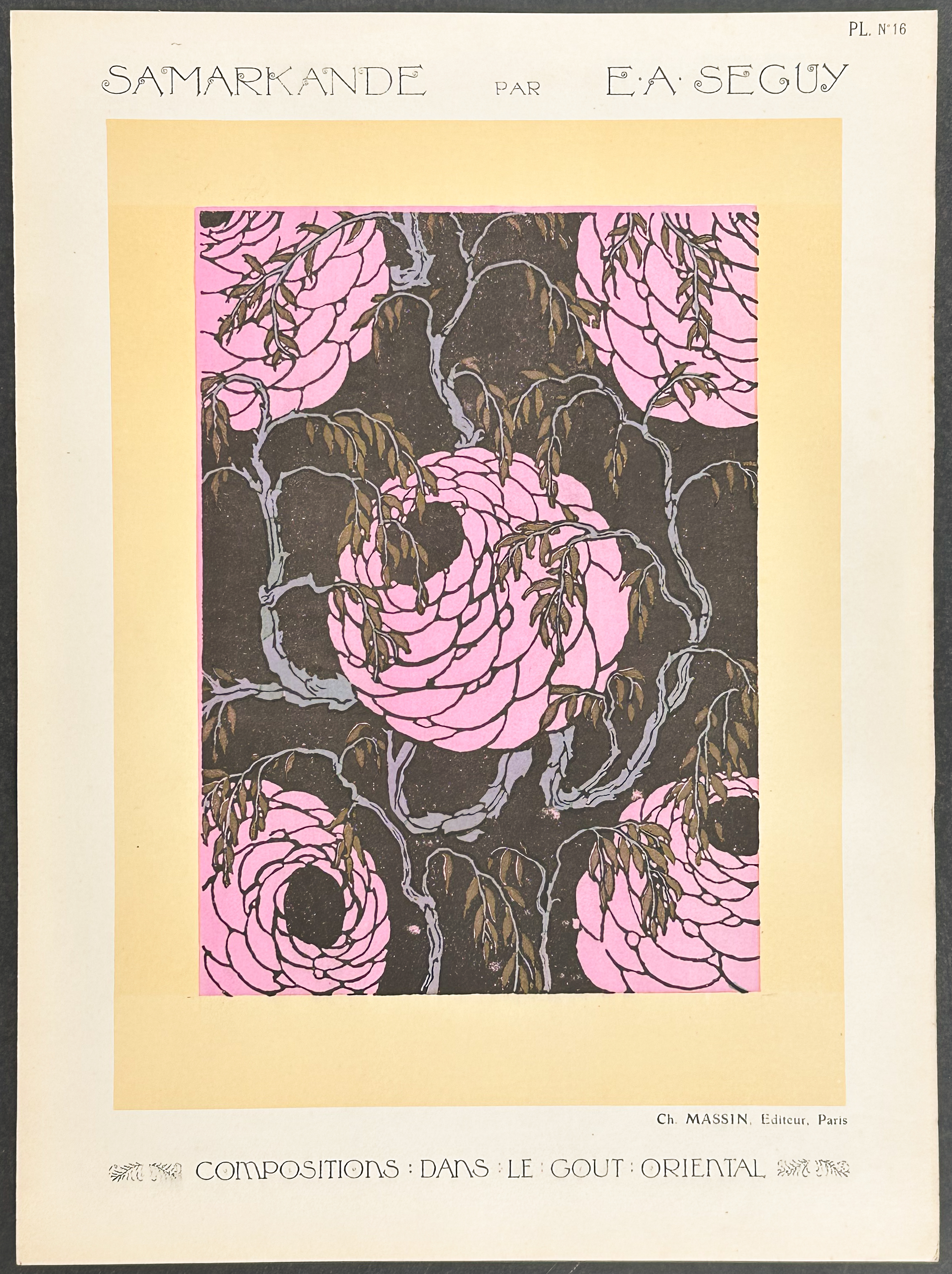 Seguy - Pair of Compositions with an Oriental Design