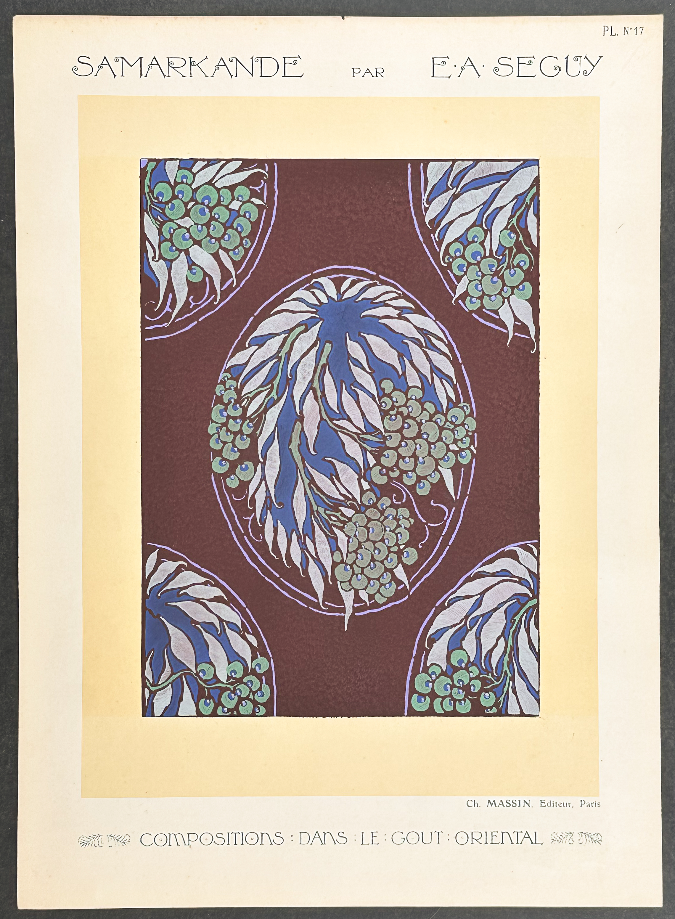 Seguy - Pair of Compositions with an Oriental Design