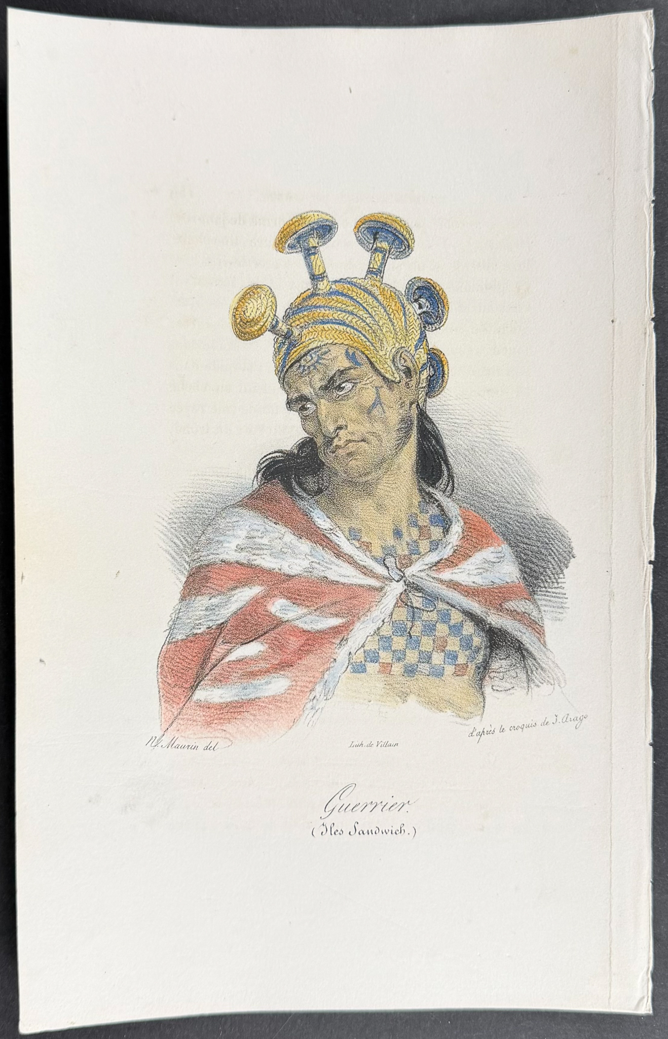 Arago, Hawaii - Warrior (Sandwich Islands) [Guerrier (Iles Sandwich]