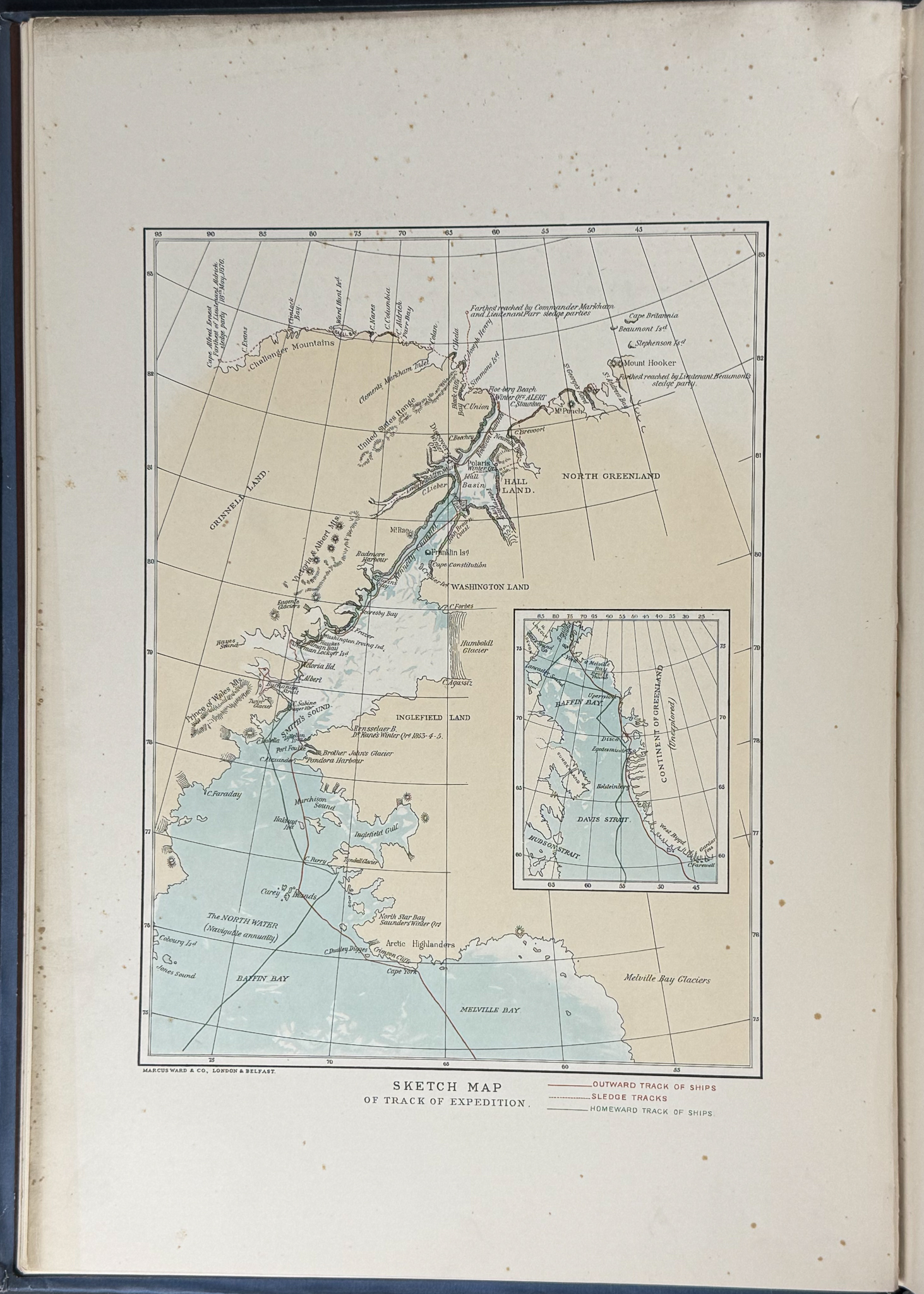 Moss's Shores of the Polar Sea - Volume with Map & 16 Mounted Plates