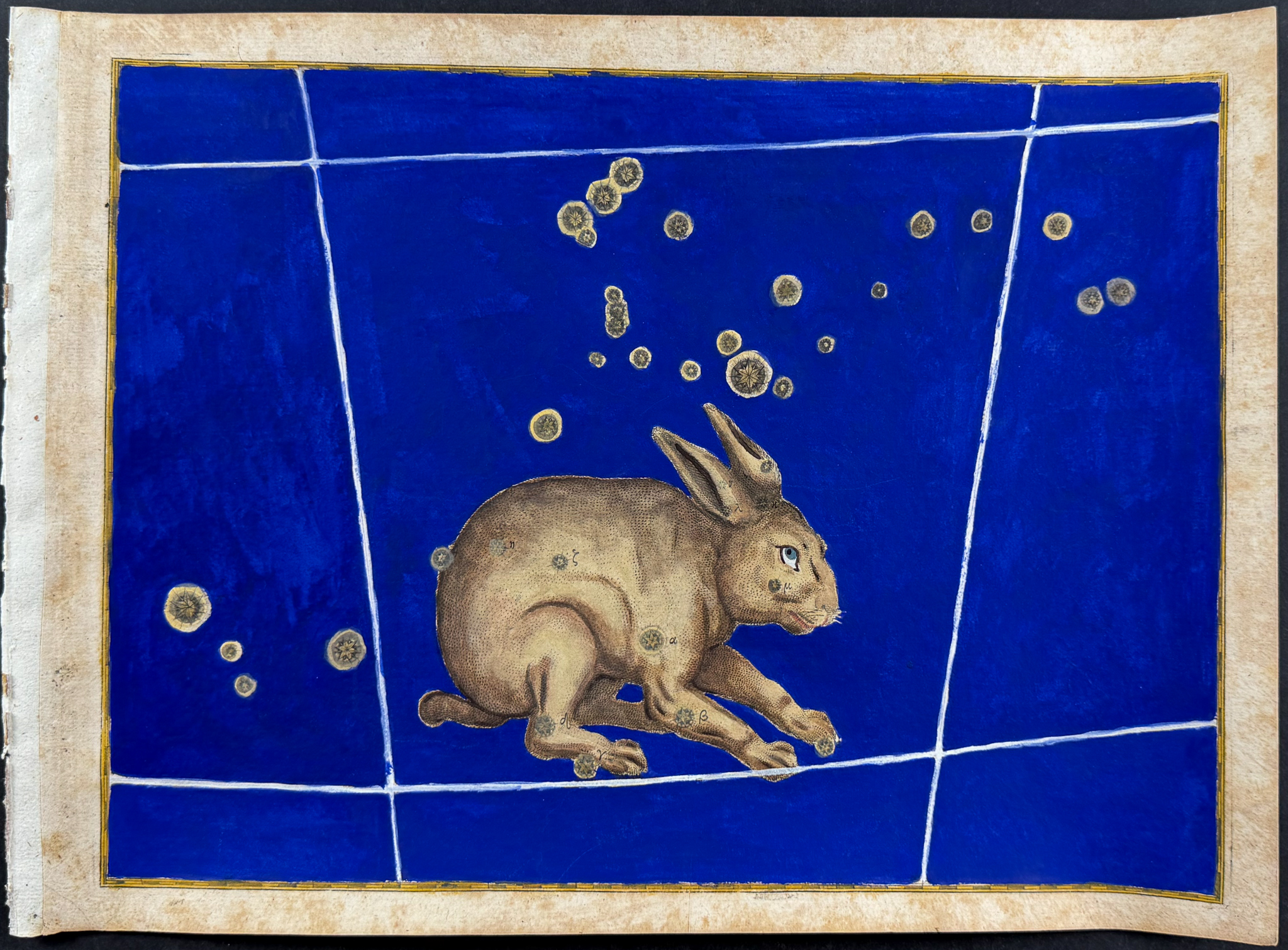Bayer - Pair of Constellation or Celestial Charts of Lepus (Rabbit) & Canis Major (Big Dog)
