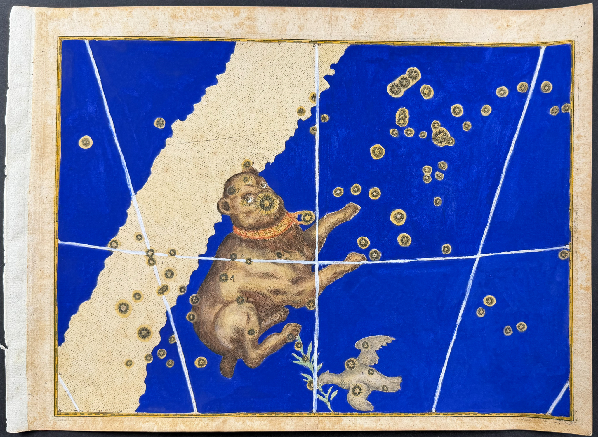 Bayer - Pair of Constellation or Celestial Charts of Lepus (Rabbit) & Canis Major (Big Dog)