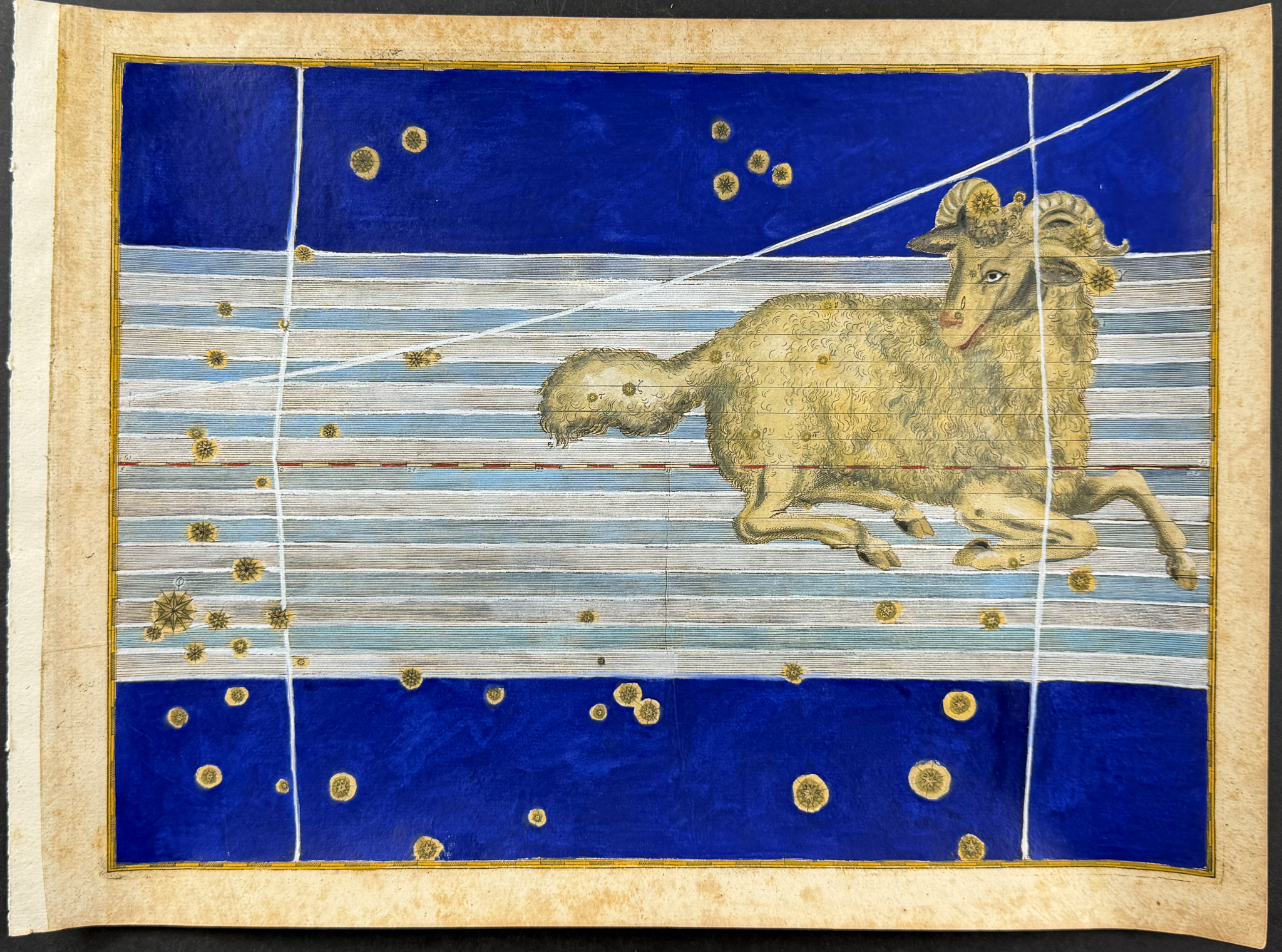 Bayer - 3 Constellation or Celestial Charts of Aries (Ram), Ursa Minor (Little Bear), & Eridanus (River)