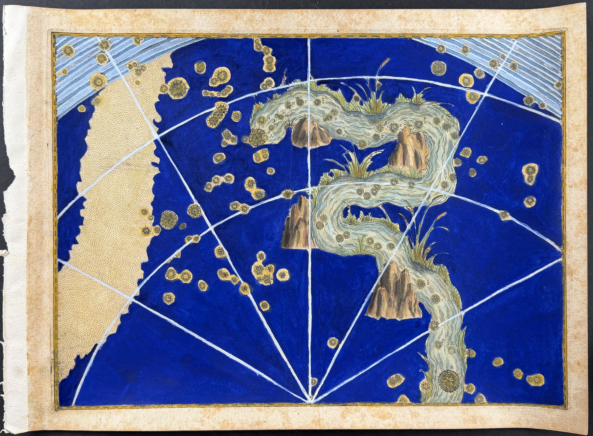 Bayer - 3 Constellation or Celestial Charts of Aries (Ram), Ursa Minor (Little Bear), & Eridanus (River)