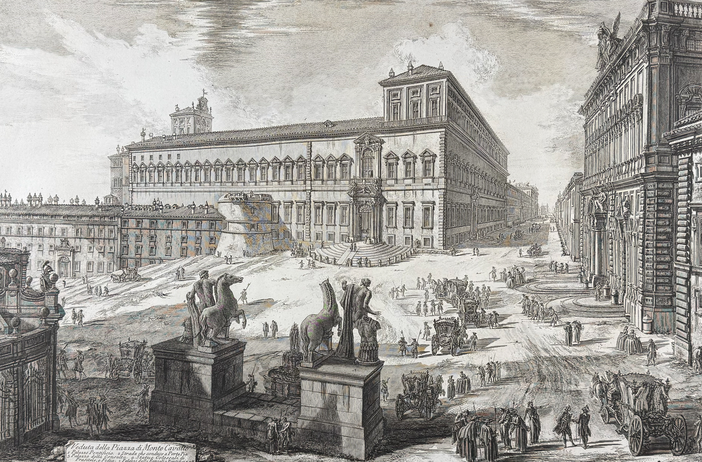 Piranesi, Folio - View of Piazza di Monte Cavallo [Veduta della Piazza di Monte Cavallo]