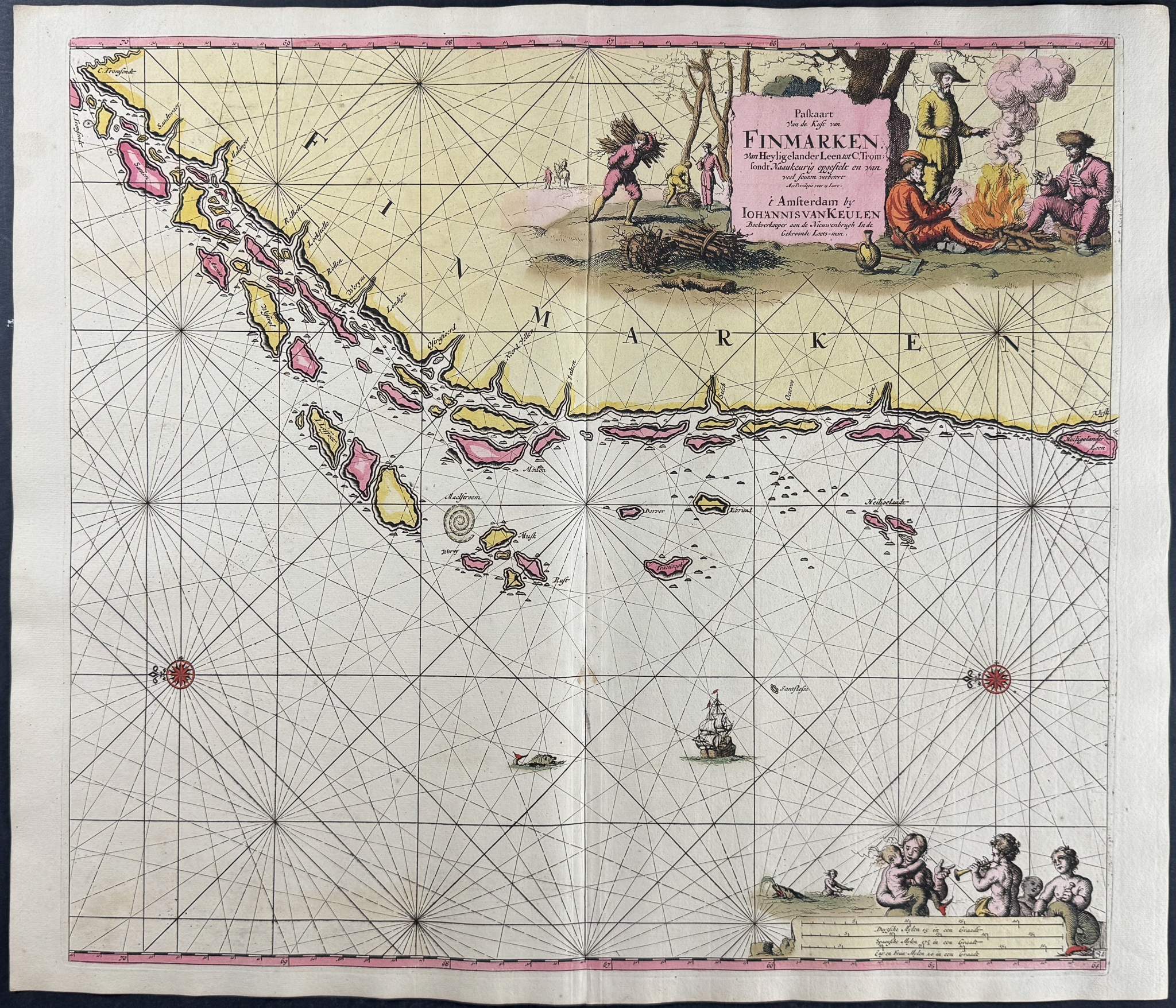 Van Keulen, Rare - Map of the Coast of Finland