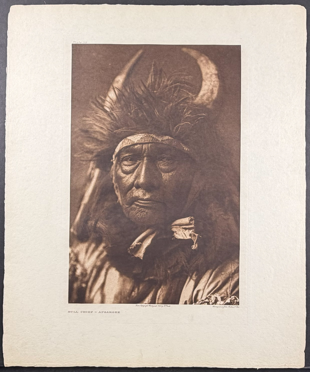 Edward Curtis, Folio - Bull Chief - Apsaroke