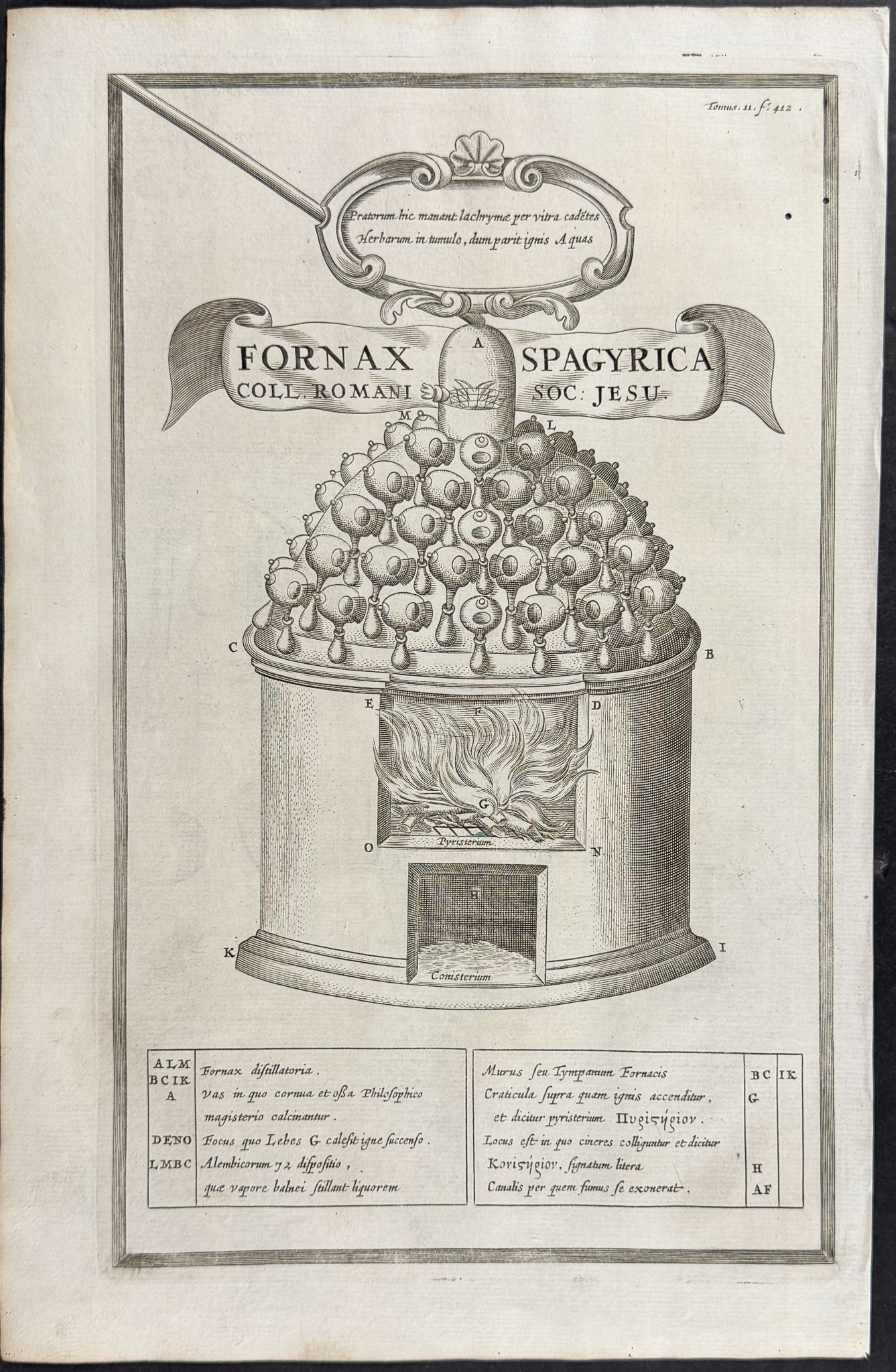Kircher, pub. 1682 - 7 Engravings with Subterranean Views & Mechanical Devices