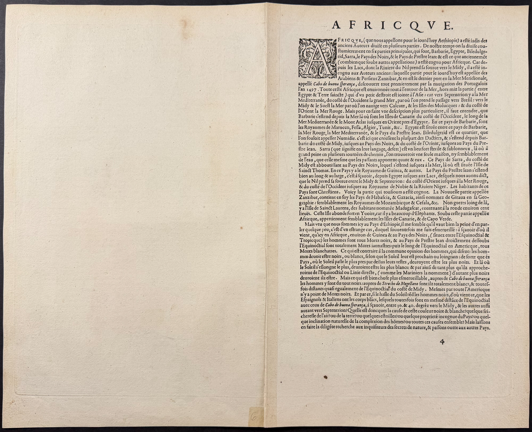 Ortelius, pub. 1587 - Map of Africa