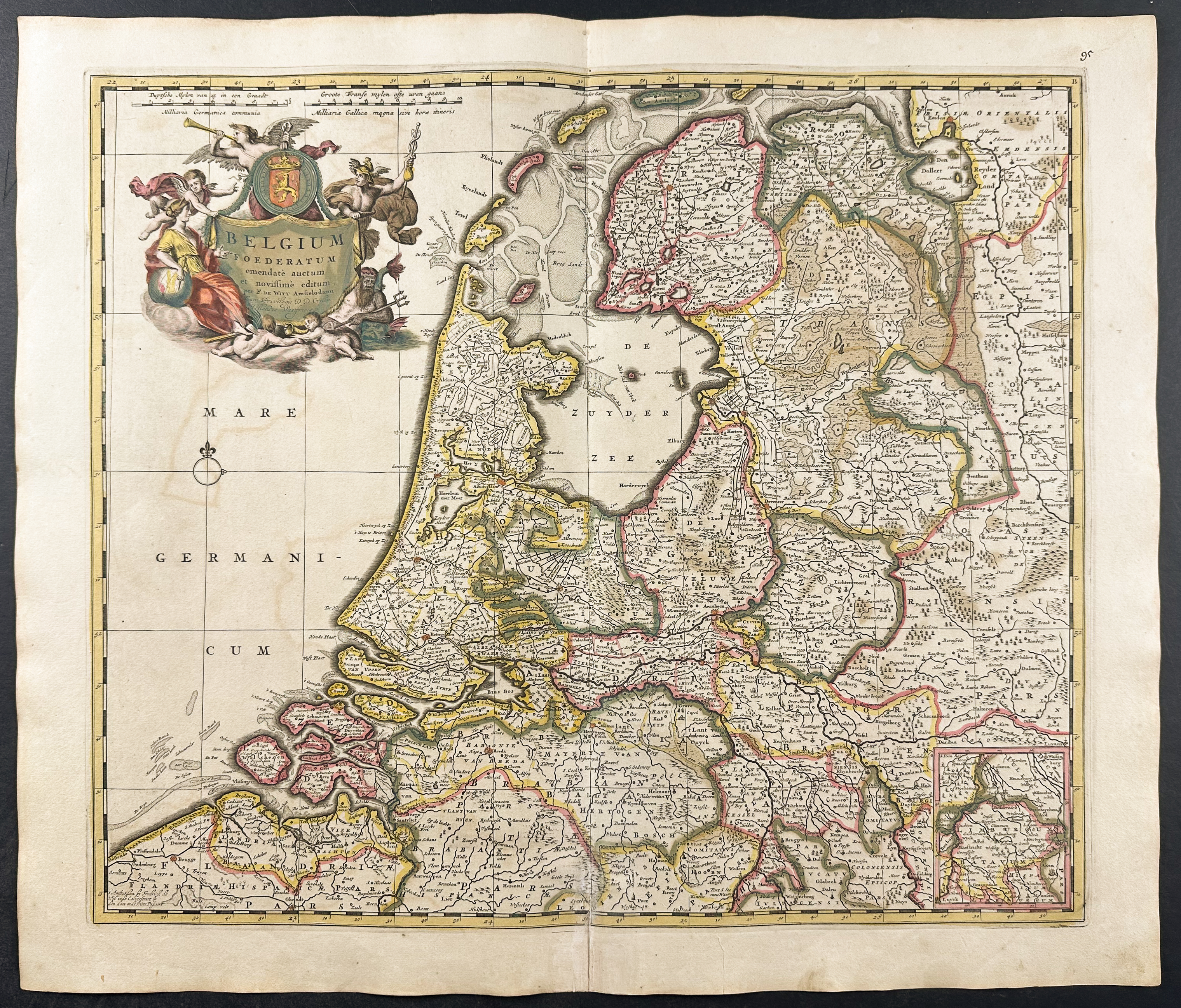 De Wit - Map of the Netherlands & Belgium