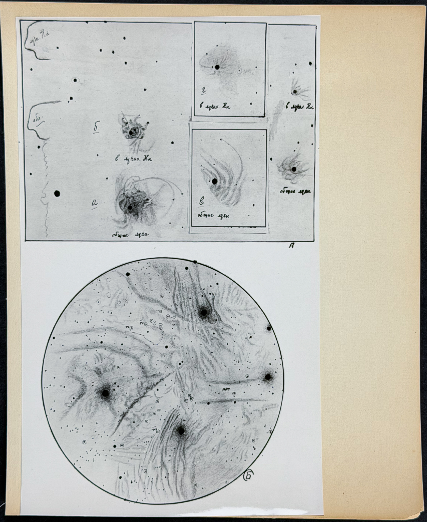 Fessenkov & Rozhovsky - 3 Gasous Dust Nebulae Photographs