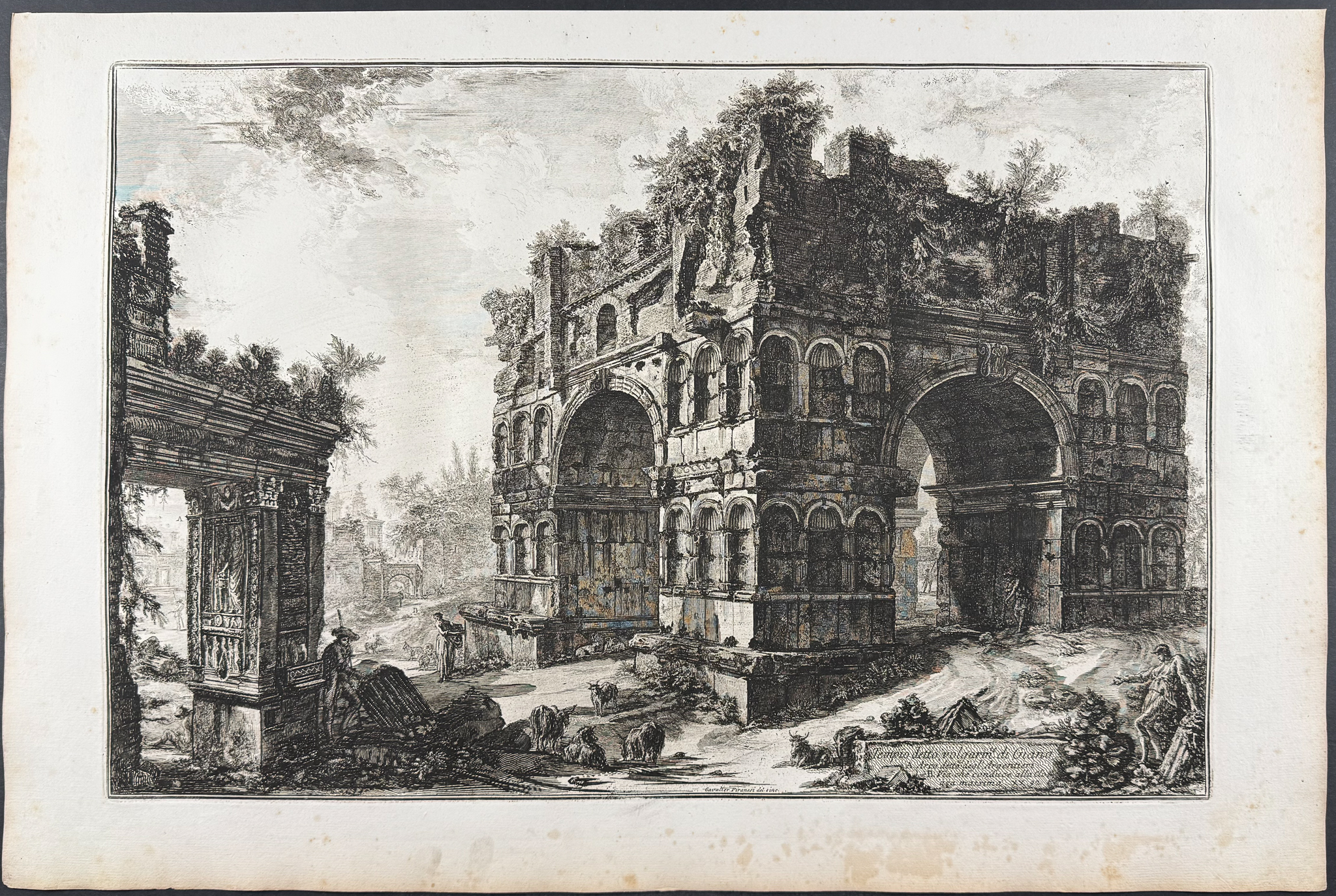 Piranesi, Folio - Temple commonly called that of Janus [Tempio detto volgarinte di Giana]