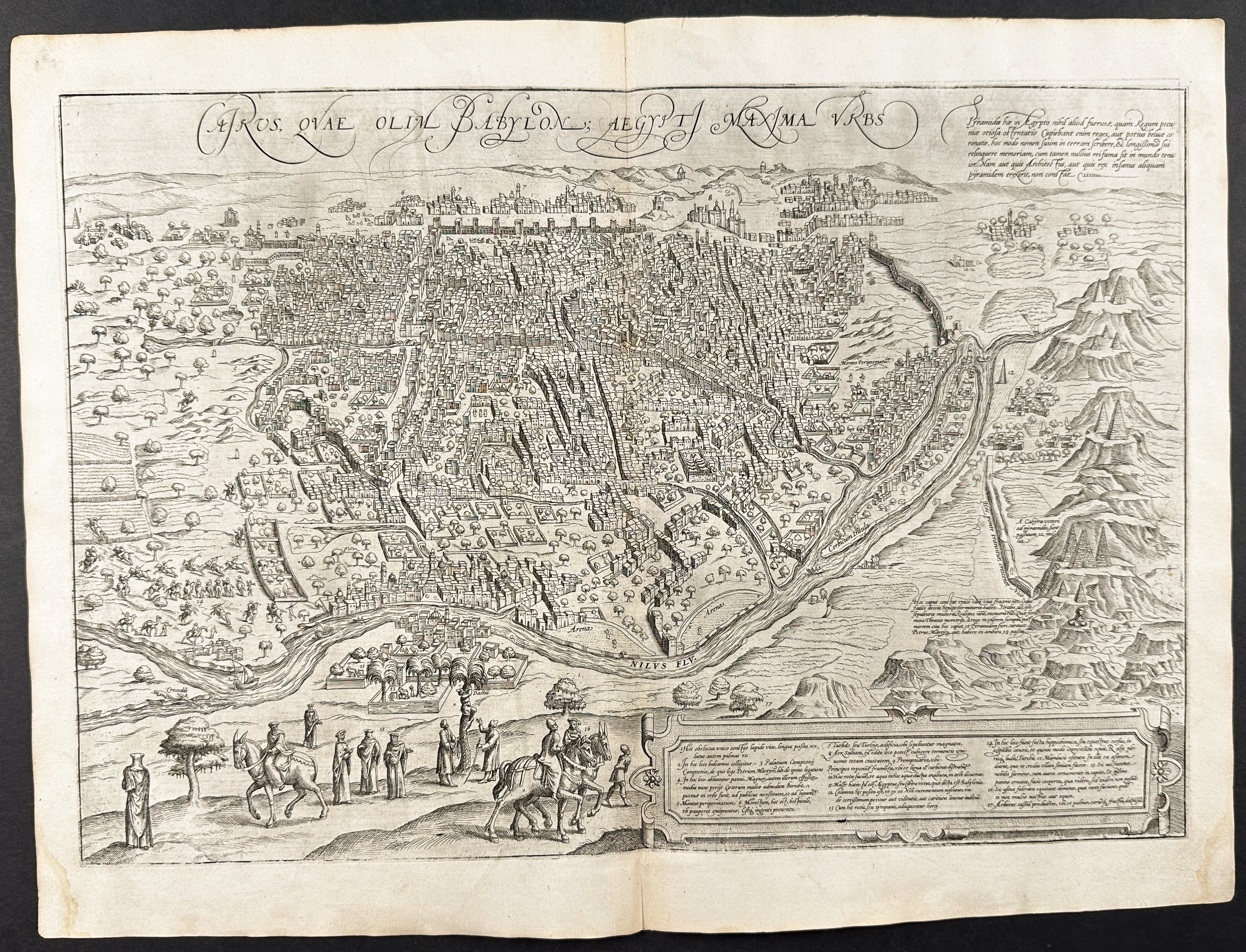 Braun & Hogenberg, pub. 1575 - View of Cairo, Egypt