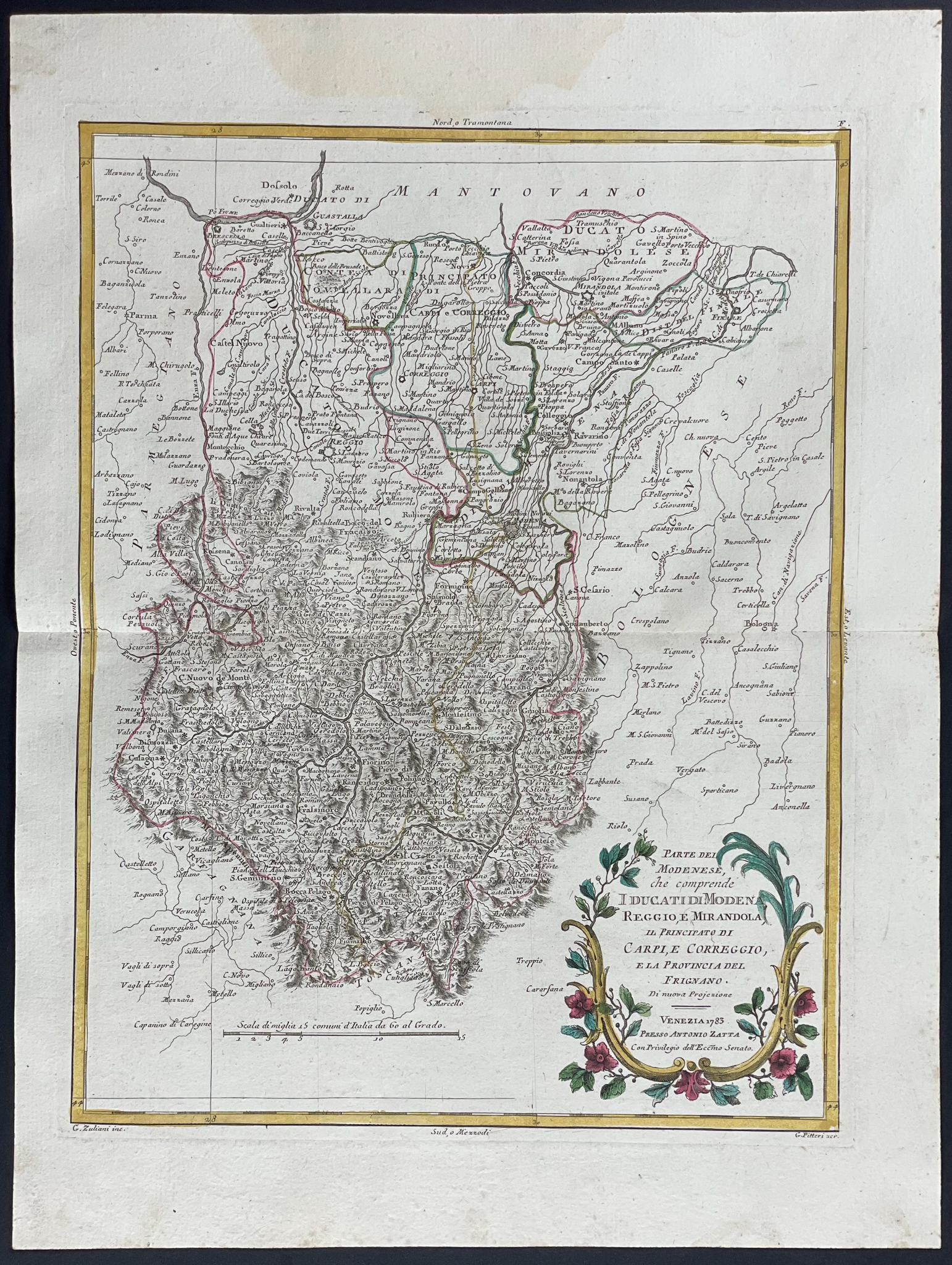 Zatta - 6 Regional Maps of Italy