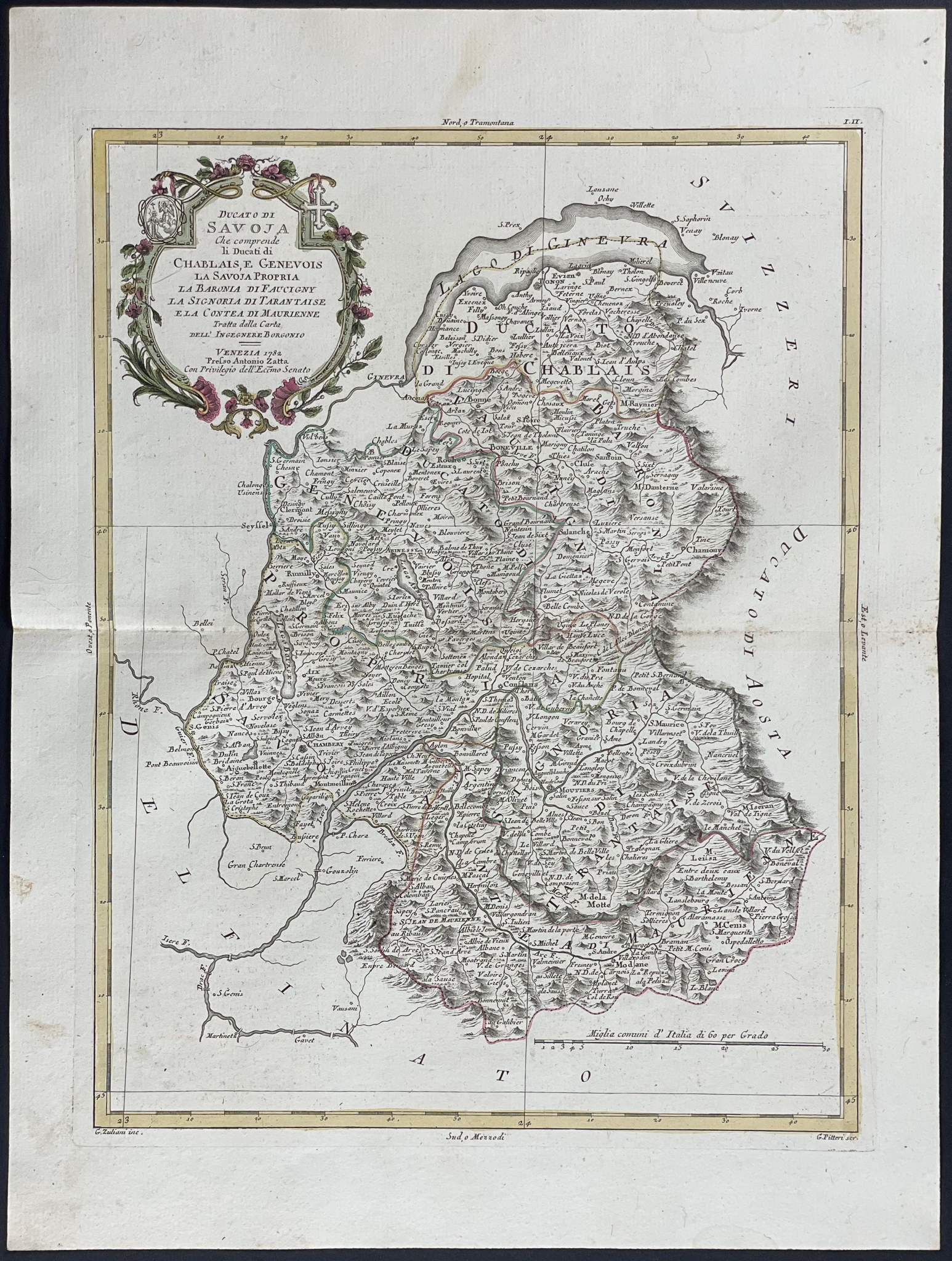 Zatta - 6 Regional Maps of Italy