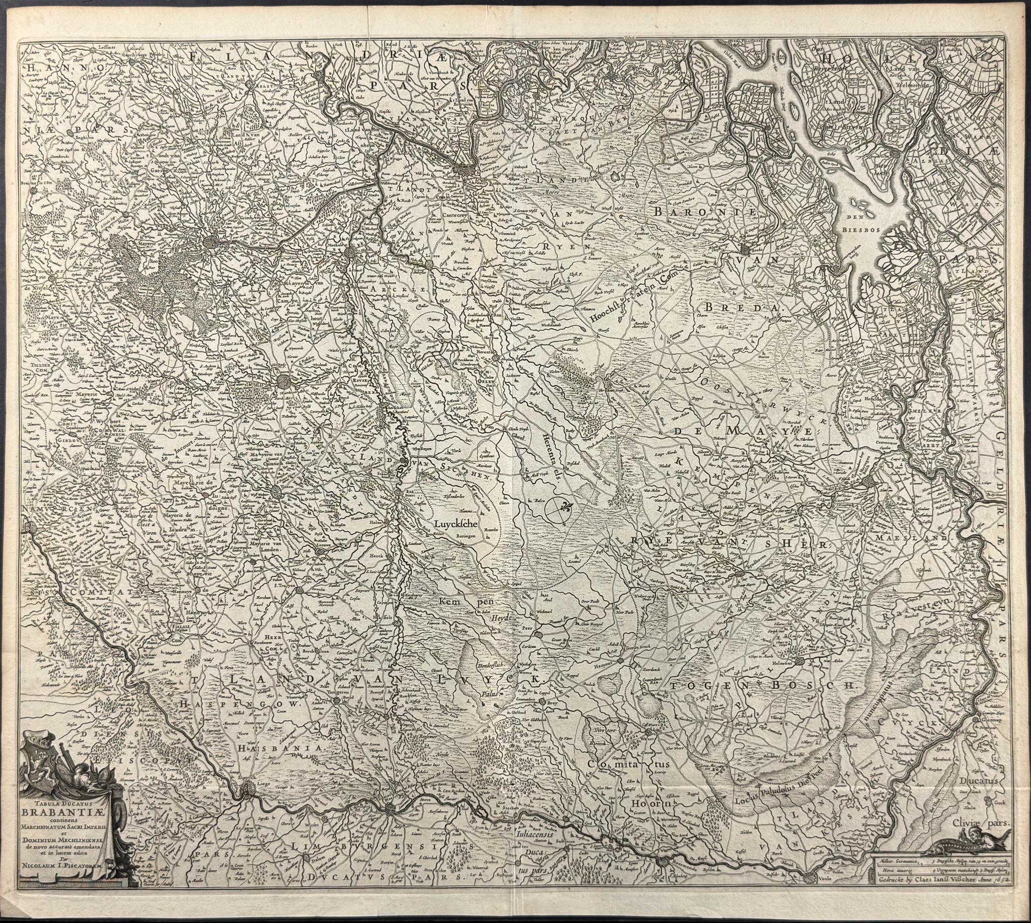 Blaeu - Map of the Netherlands (Holland)