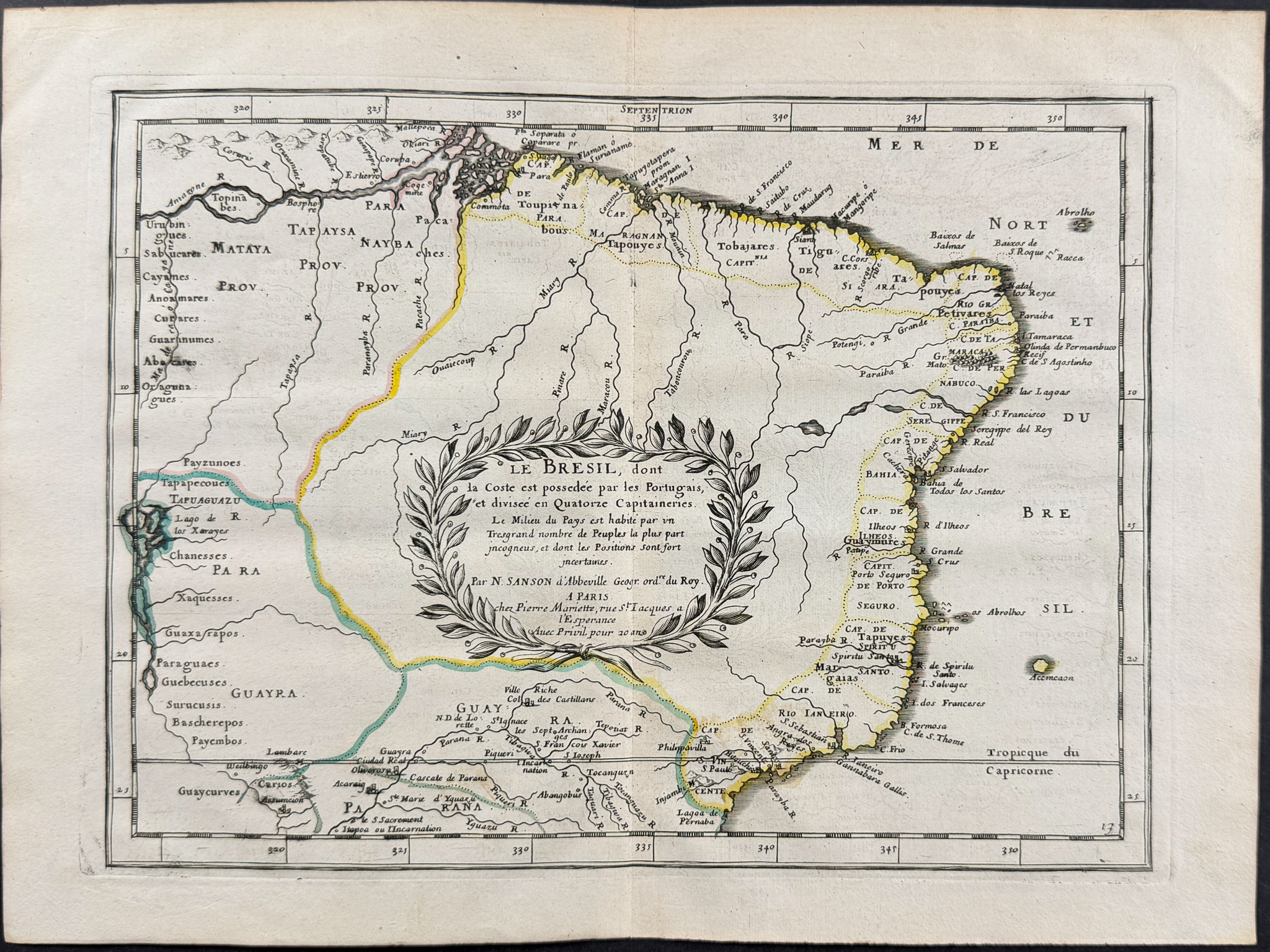 Sanson - 5 Maps of Central & South America