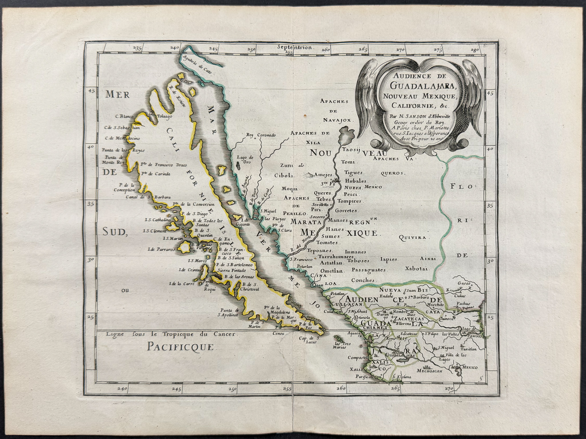 Sanson - Map of California as an Island