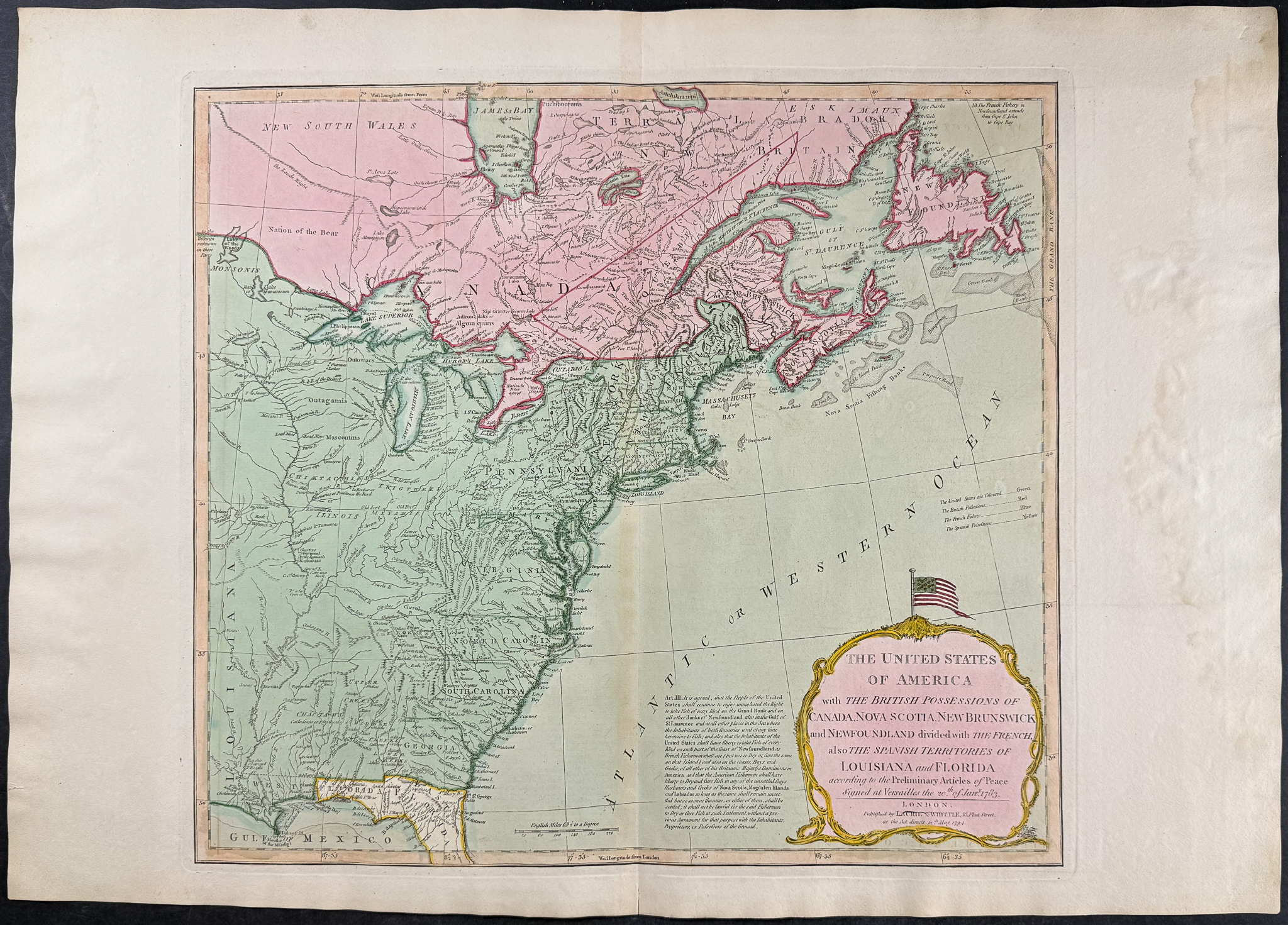 Laurie & Whittle - Map of the United States [The United States of America]
