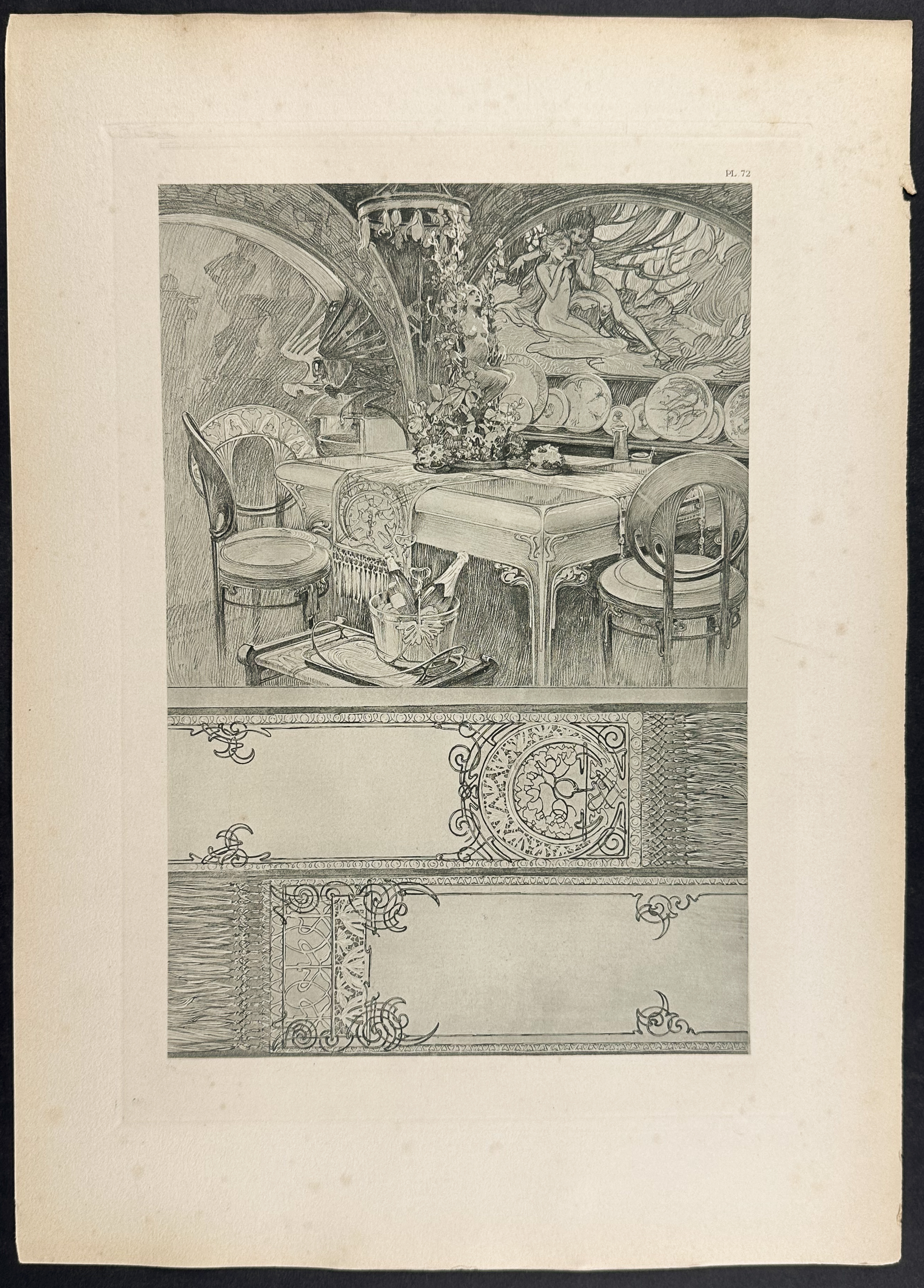 Mucha, Folio - 5 Interior Decor or Design Lithographs
