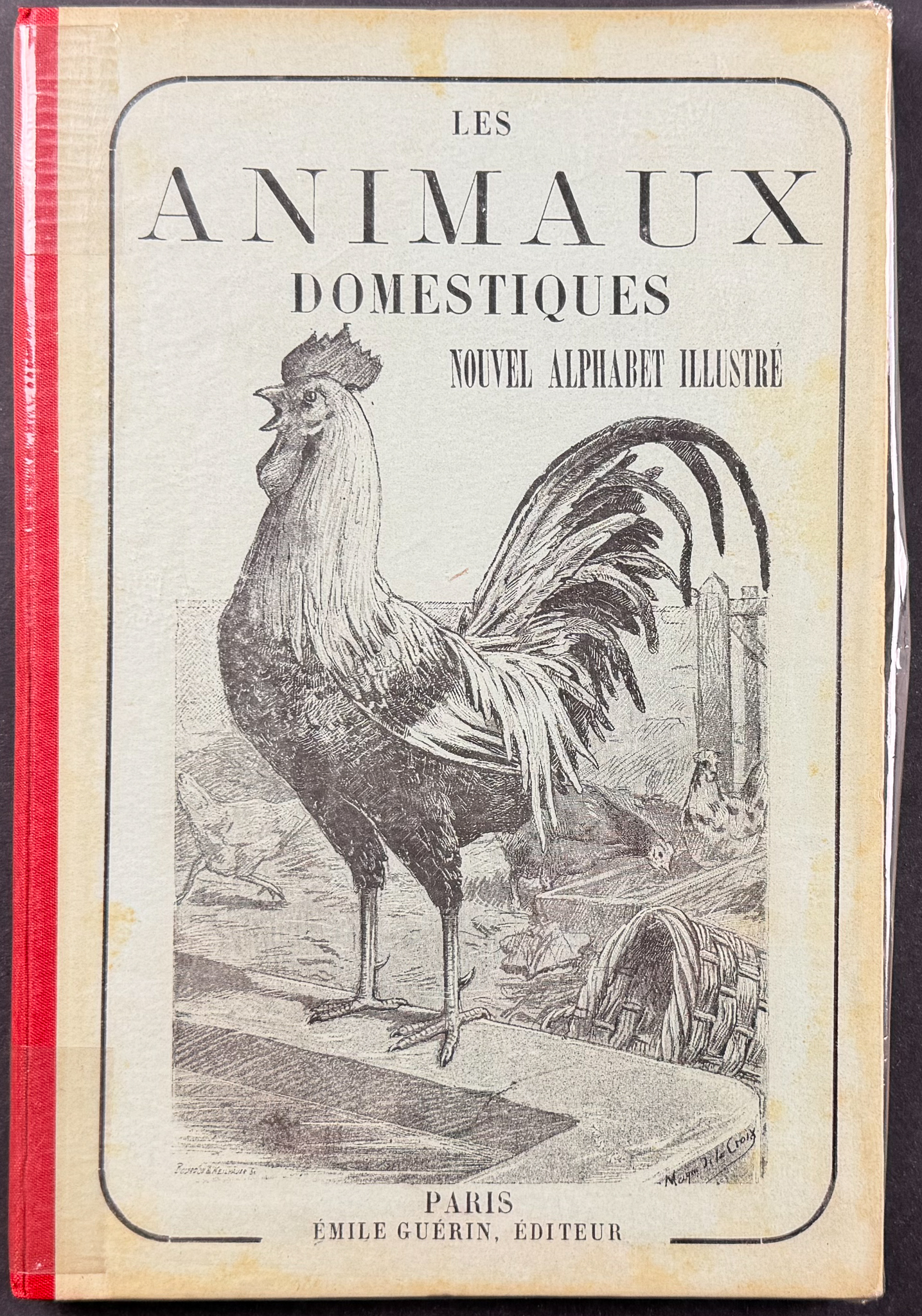 Guerin Les Animaux Domestiques: Nouvel Alphabet Illustre - Volume 12 Color Wood Engravings + In-text Illustrations