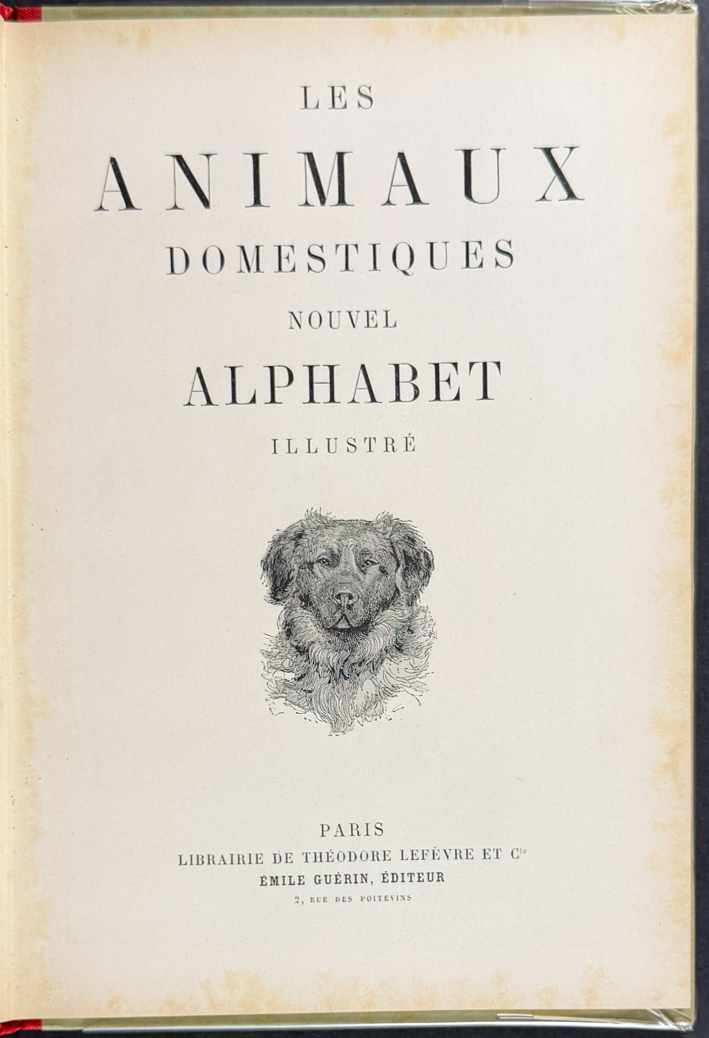 Guerin Les Animaux Domestiques: Nouvel Alphabet Illustre - Volume 12 Color Wood Engravings + In-text Illustrations