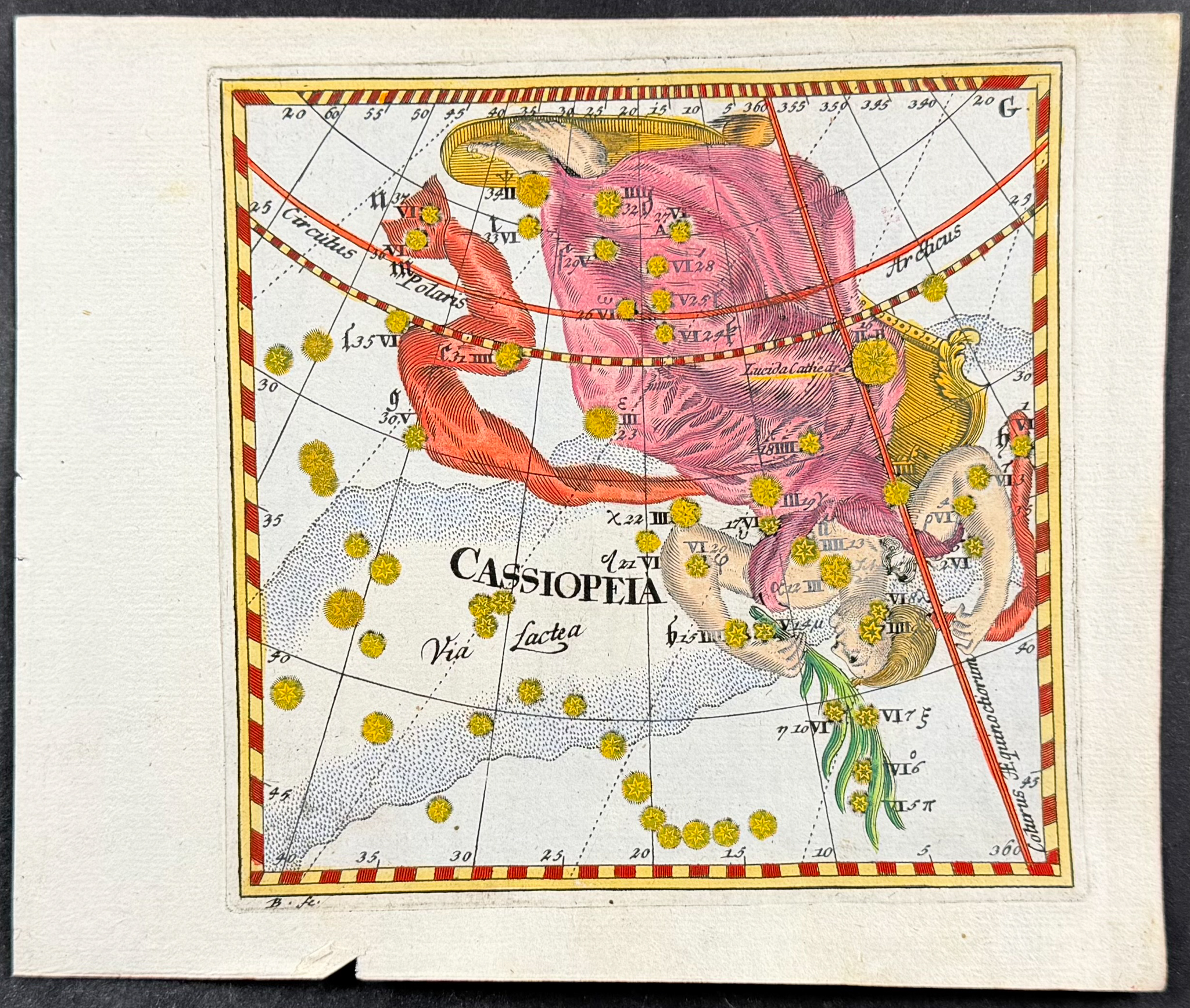 Thomas - Constellation or Celestial Chart of Cassiopeia