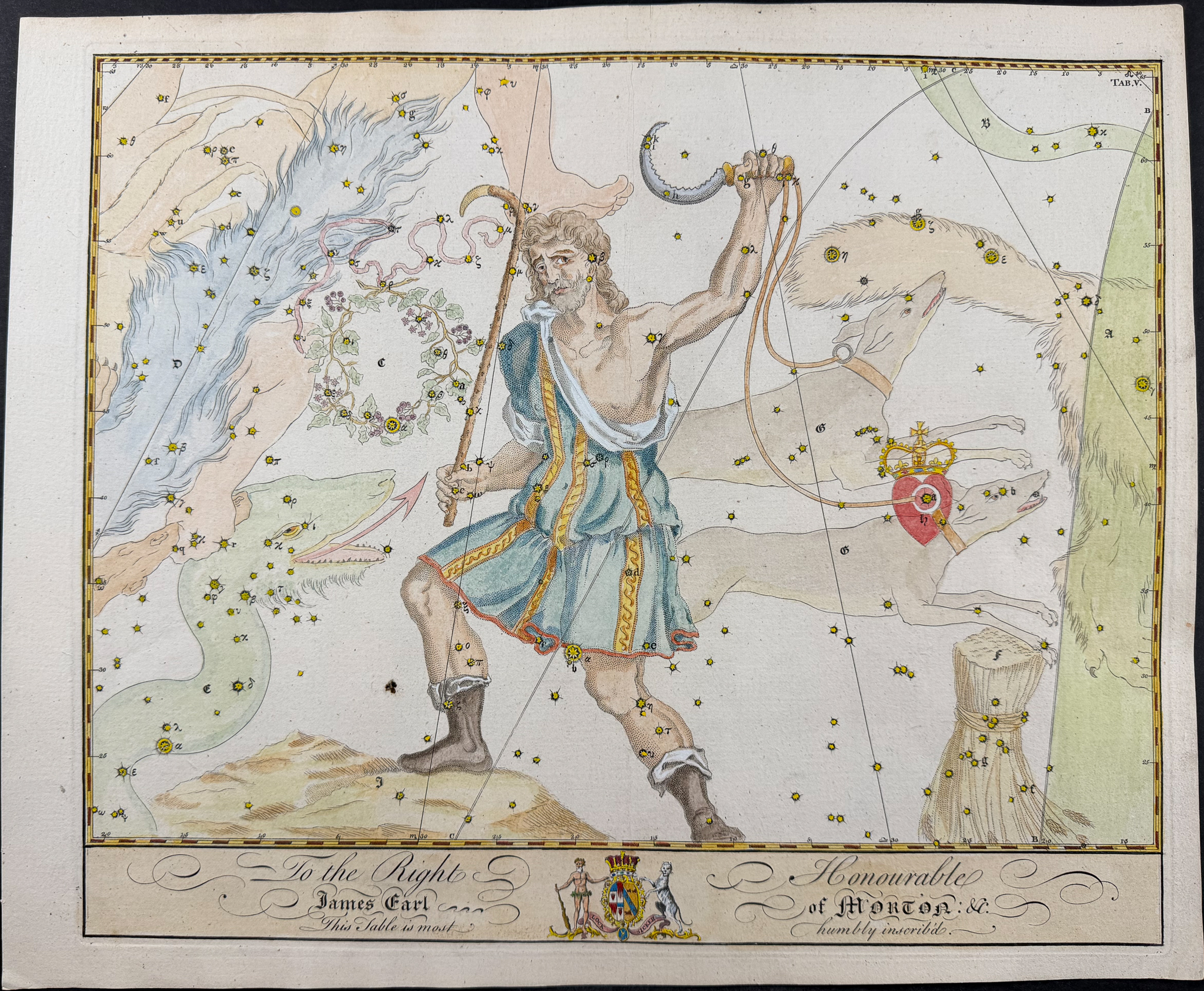 Bevis, Rare - Constellation or Star Chart of Bootes