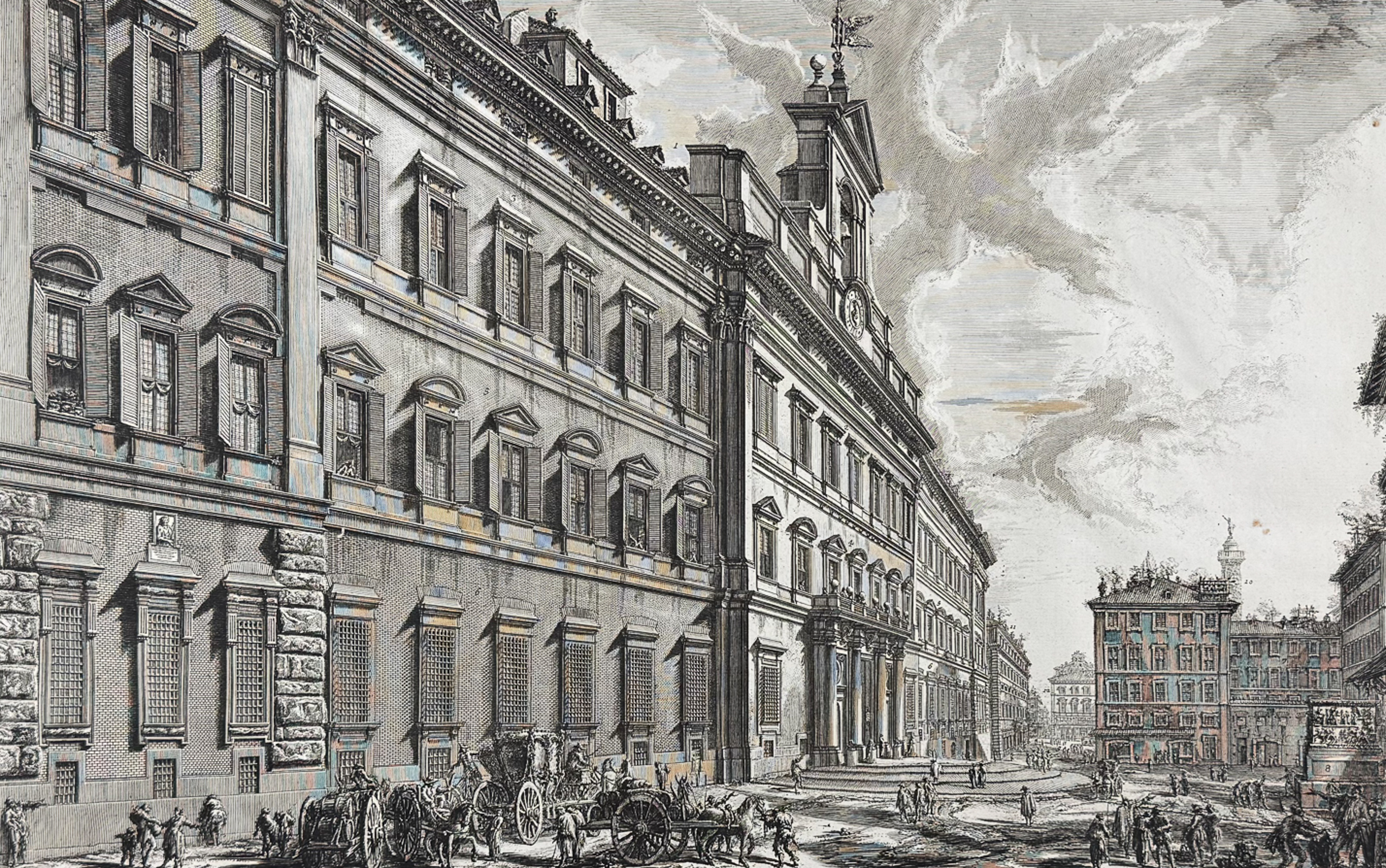 Piranesi, Folio - View of the great Curia Innocenziana [Veduta della Gran Curia Innocenzina]