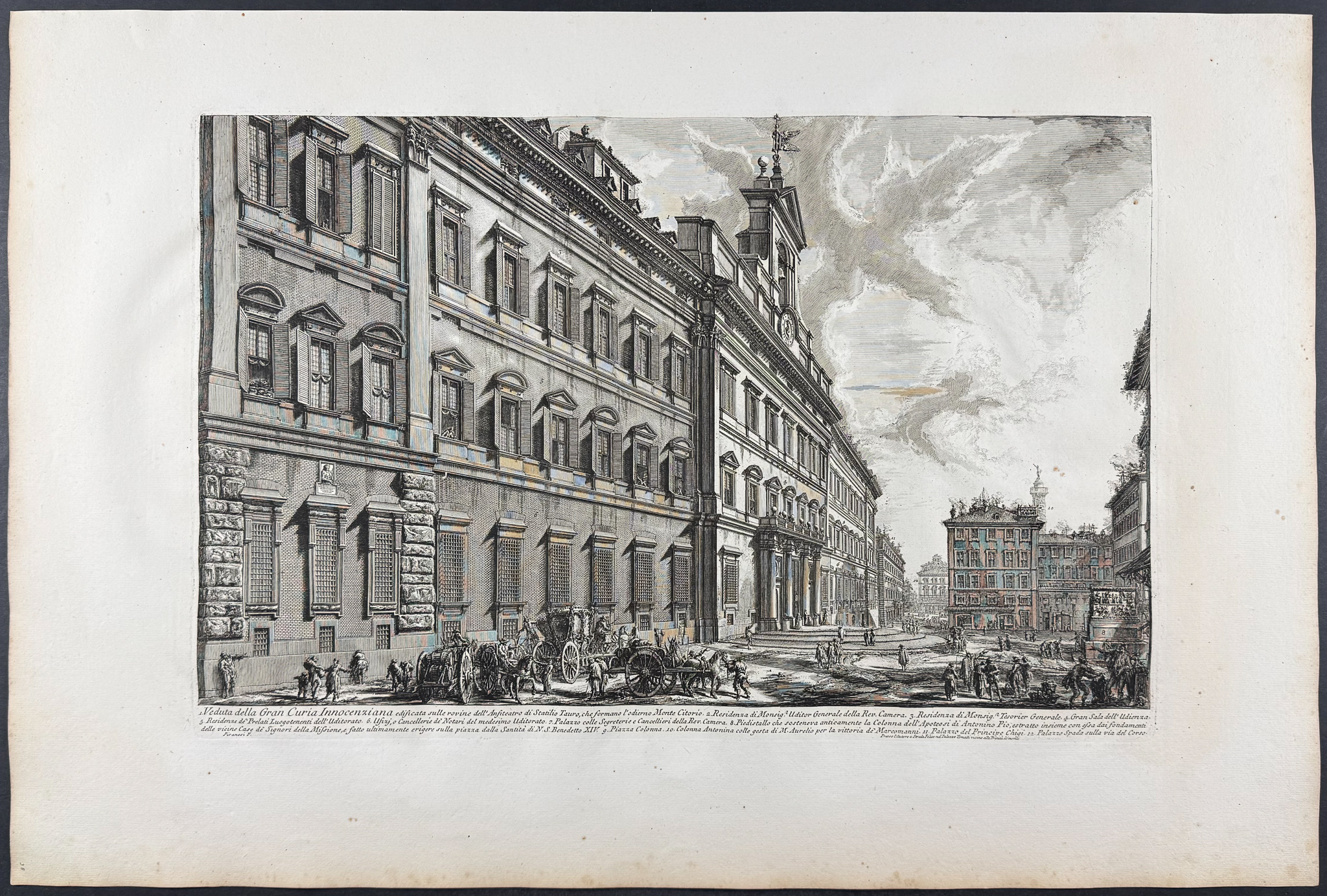 Piranesi, Folio - View of the great Curia Innocenziana [Veduta della Gran Curia Innocenzina]