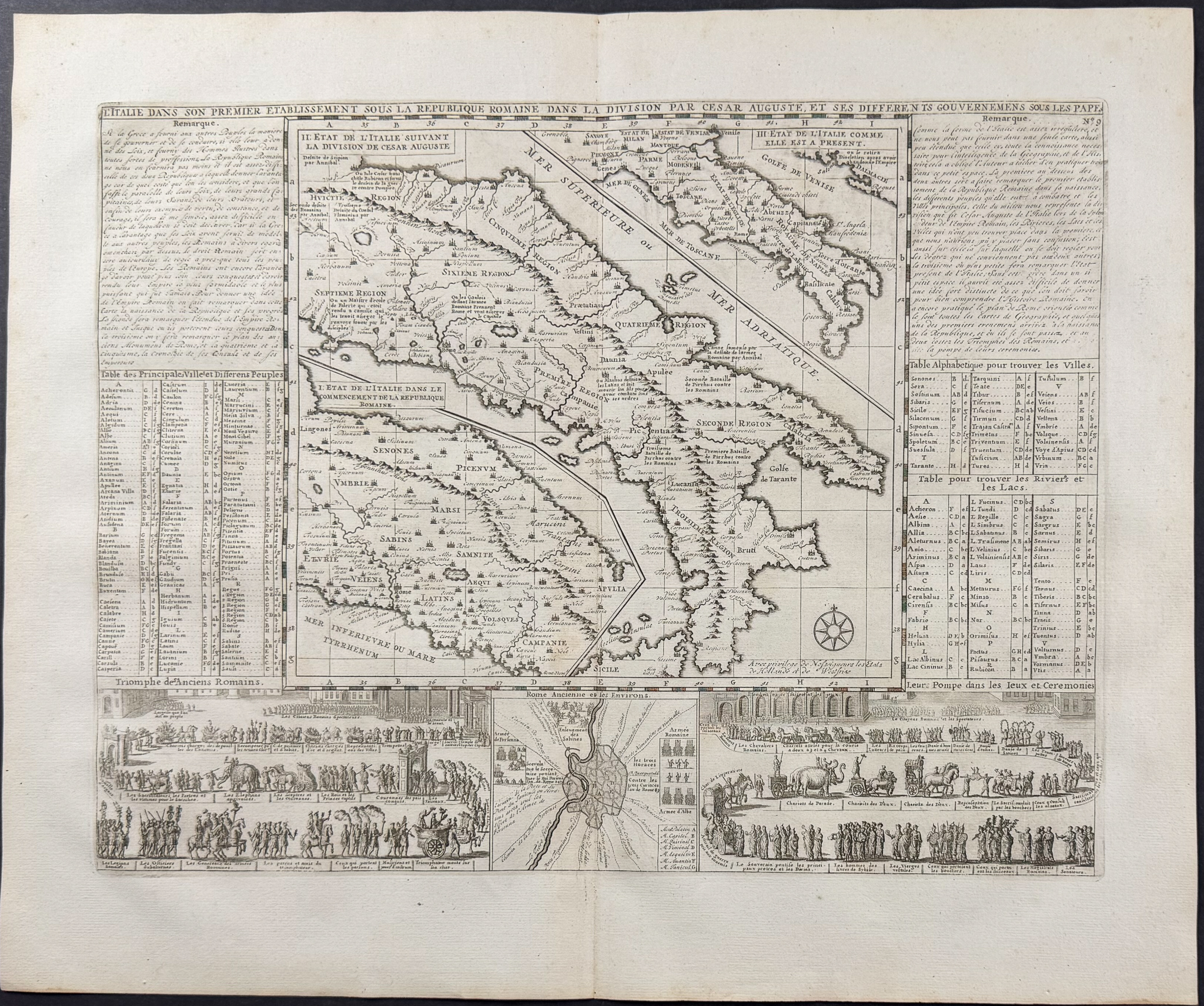 Chatelain - 4 Maps of Greece, Italy, Alexander the Great's Empire, and Spain & Portugal