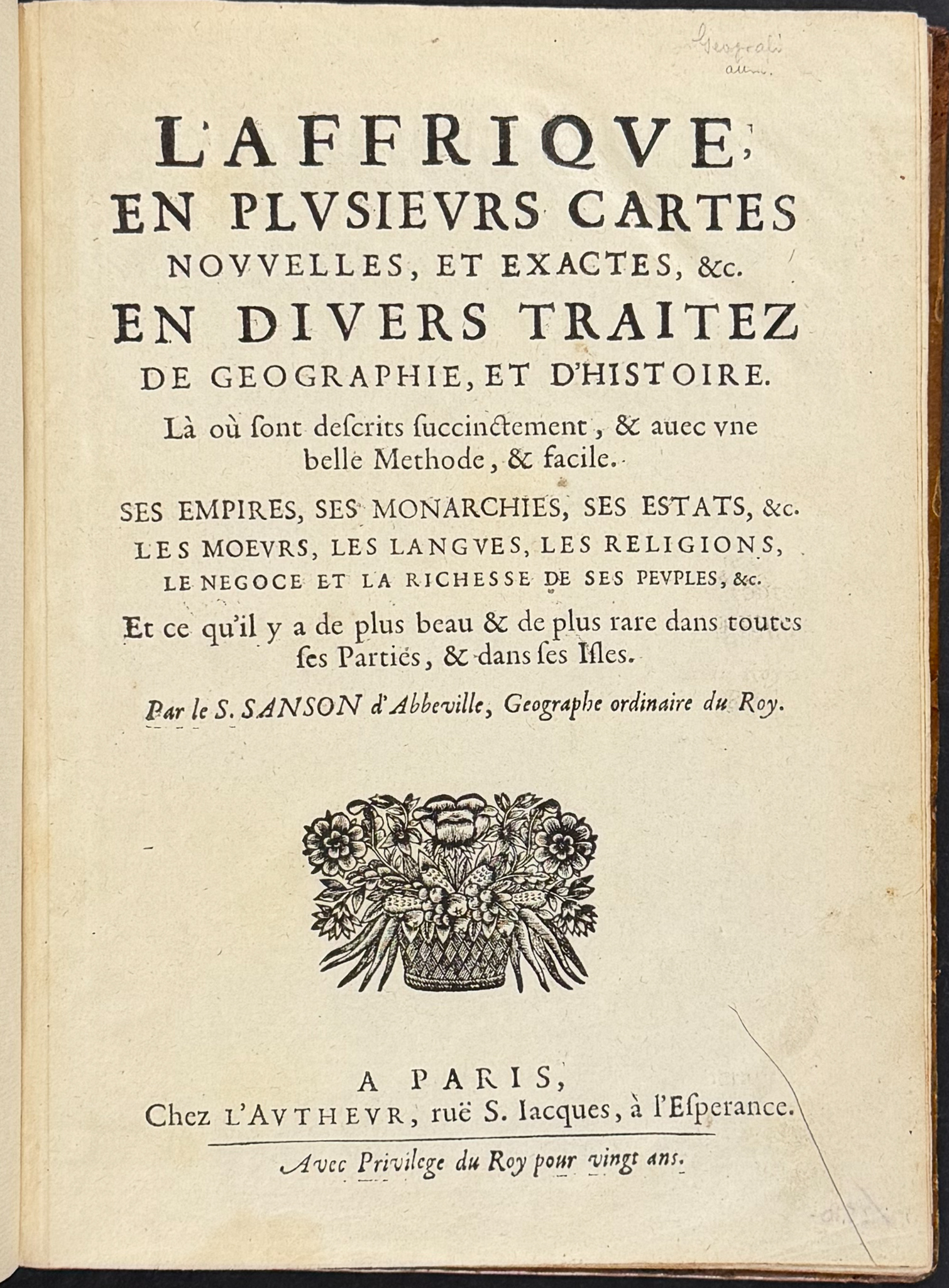 Sanson's Africa - Volume with 18 Engraved Maps
