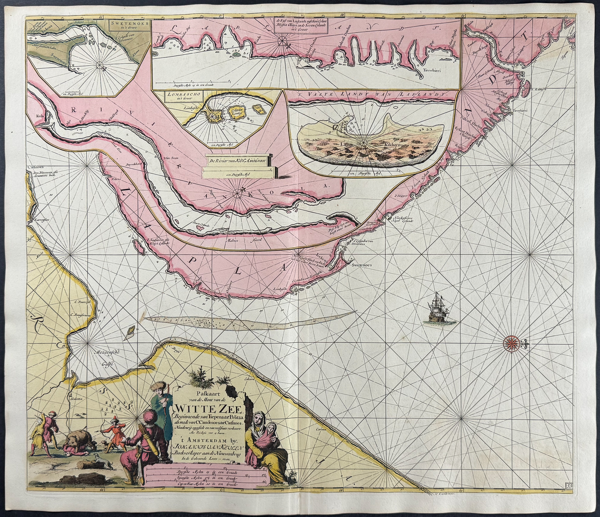 Van Keulen, Rare - Map of the Barents Sea
