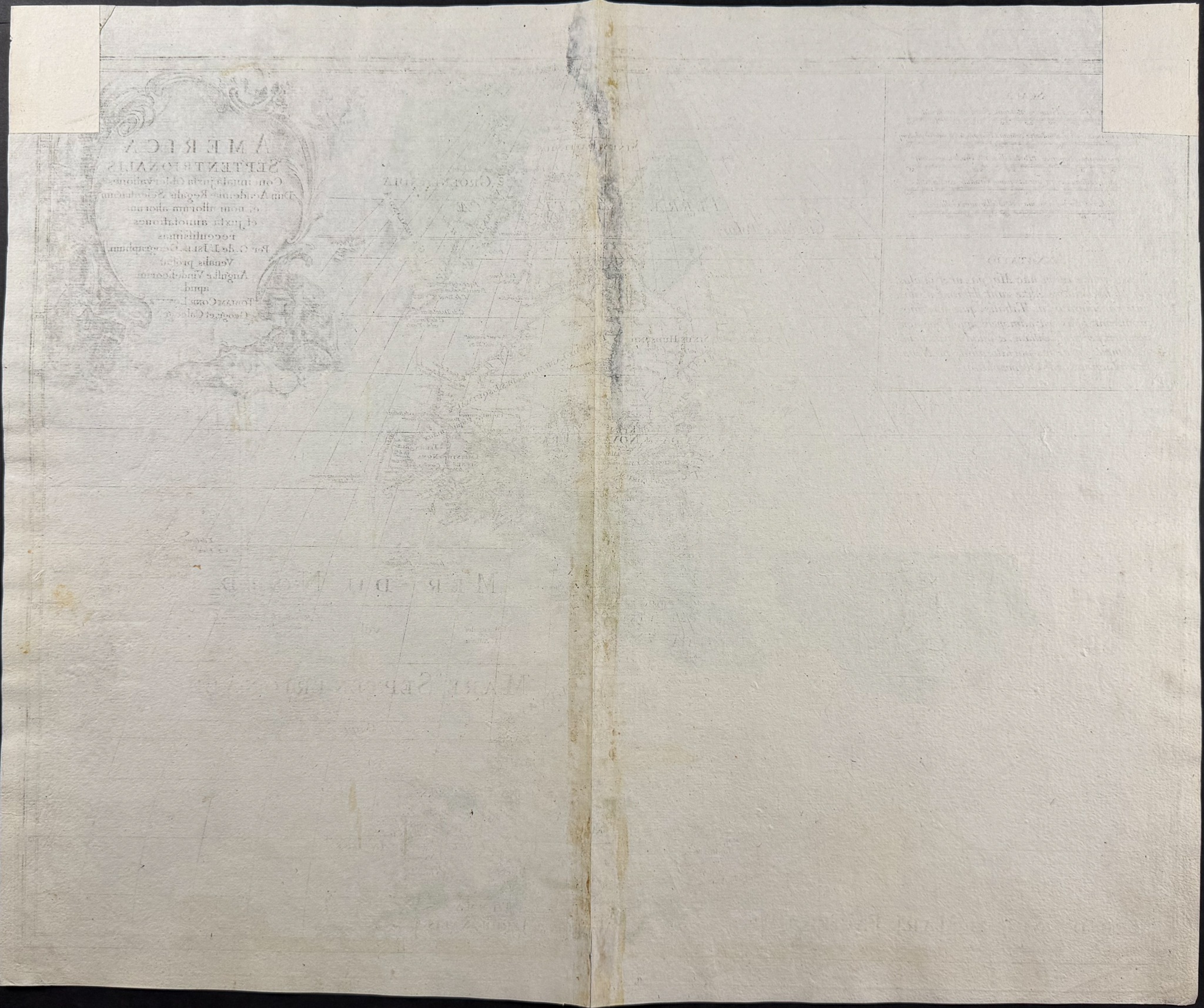 Lotter after De L'Isle - Map of North America (America Septentrionalis)