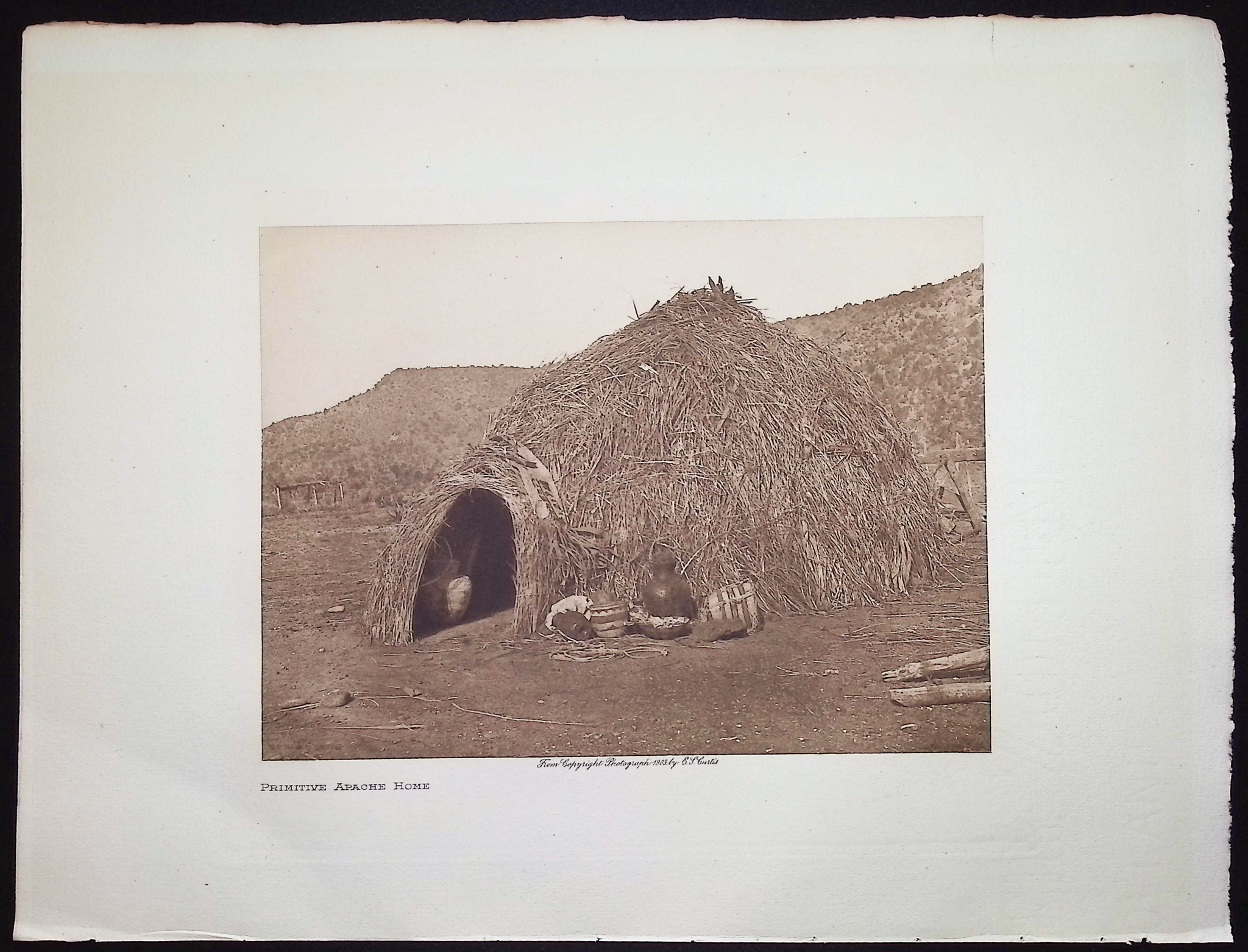 Edward Curtis - Primitive Apache Home