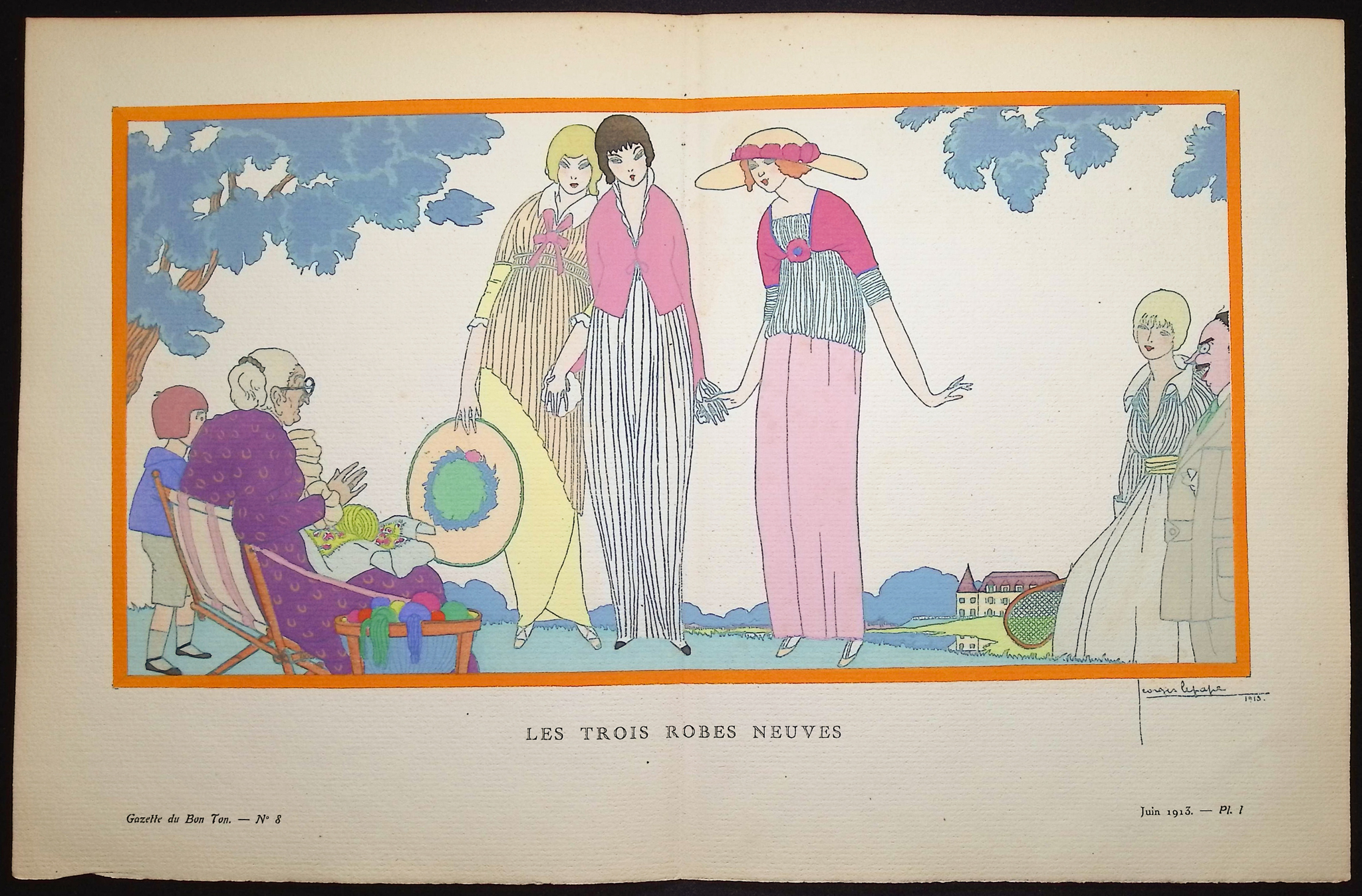 Bon Ton by Lepape - 3 Fashion Pochoirs