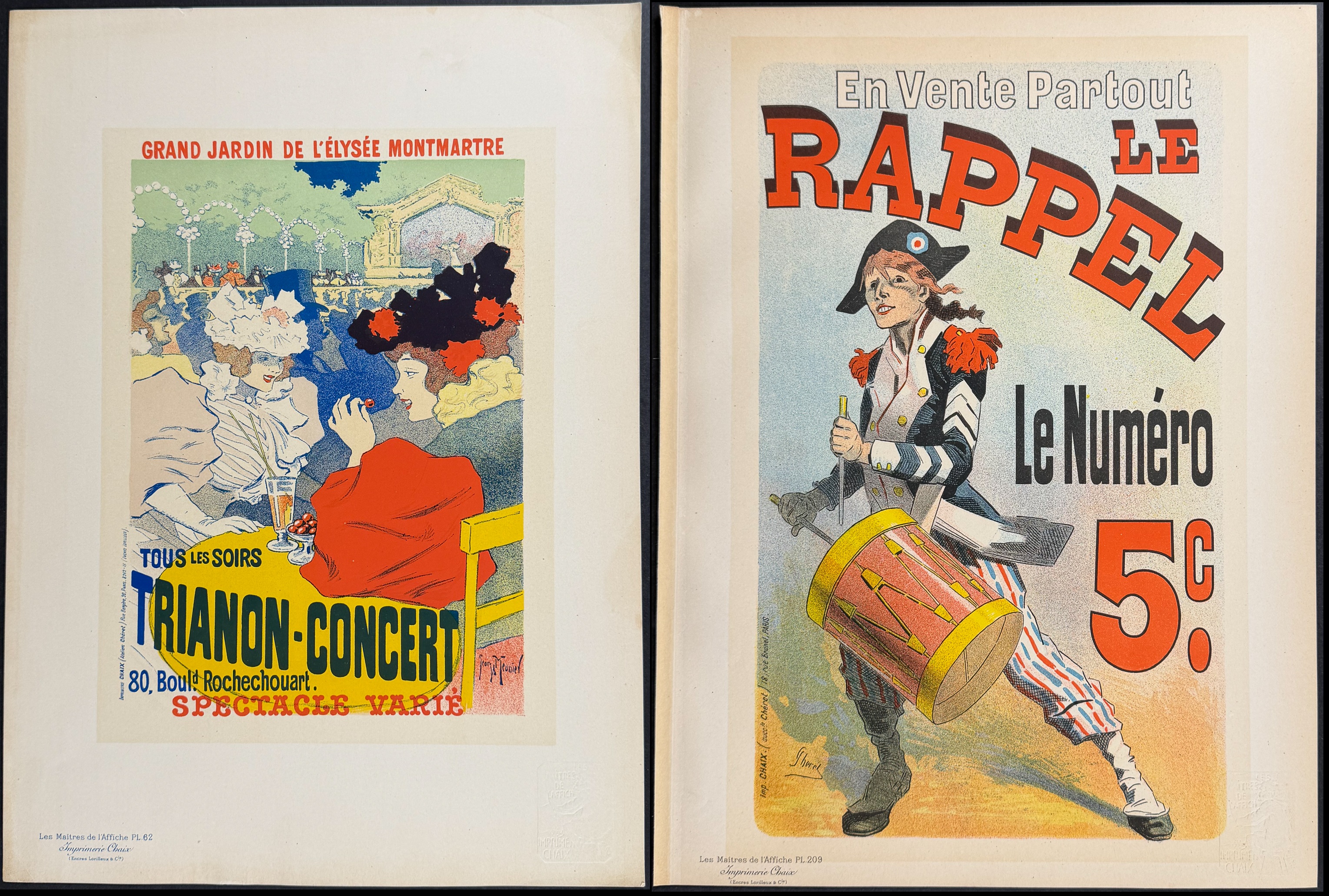 Maitres Affiches - 9 Poster Lithographs