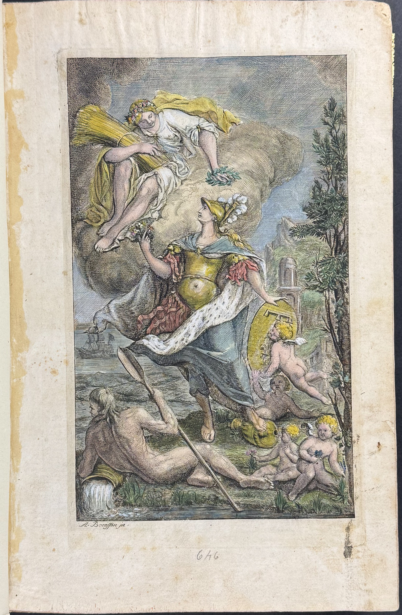 Garidel's Histoire des plantes - Volume with 100 Hand-colored Botanical Engravings