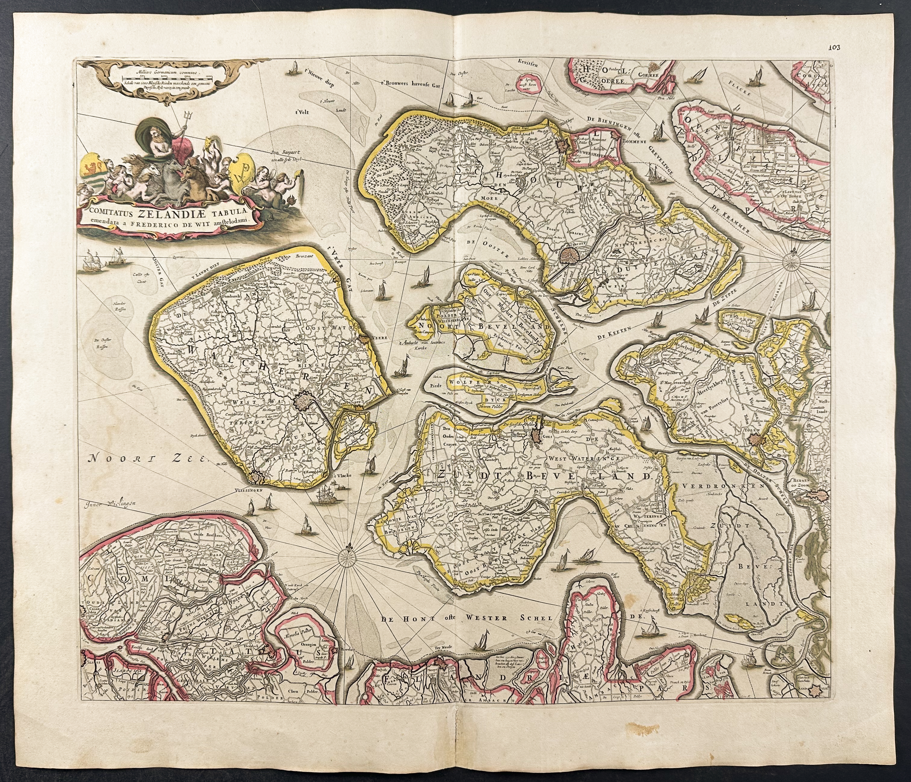 De Wit - Map of Zeeland, Netherlands