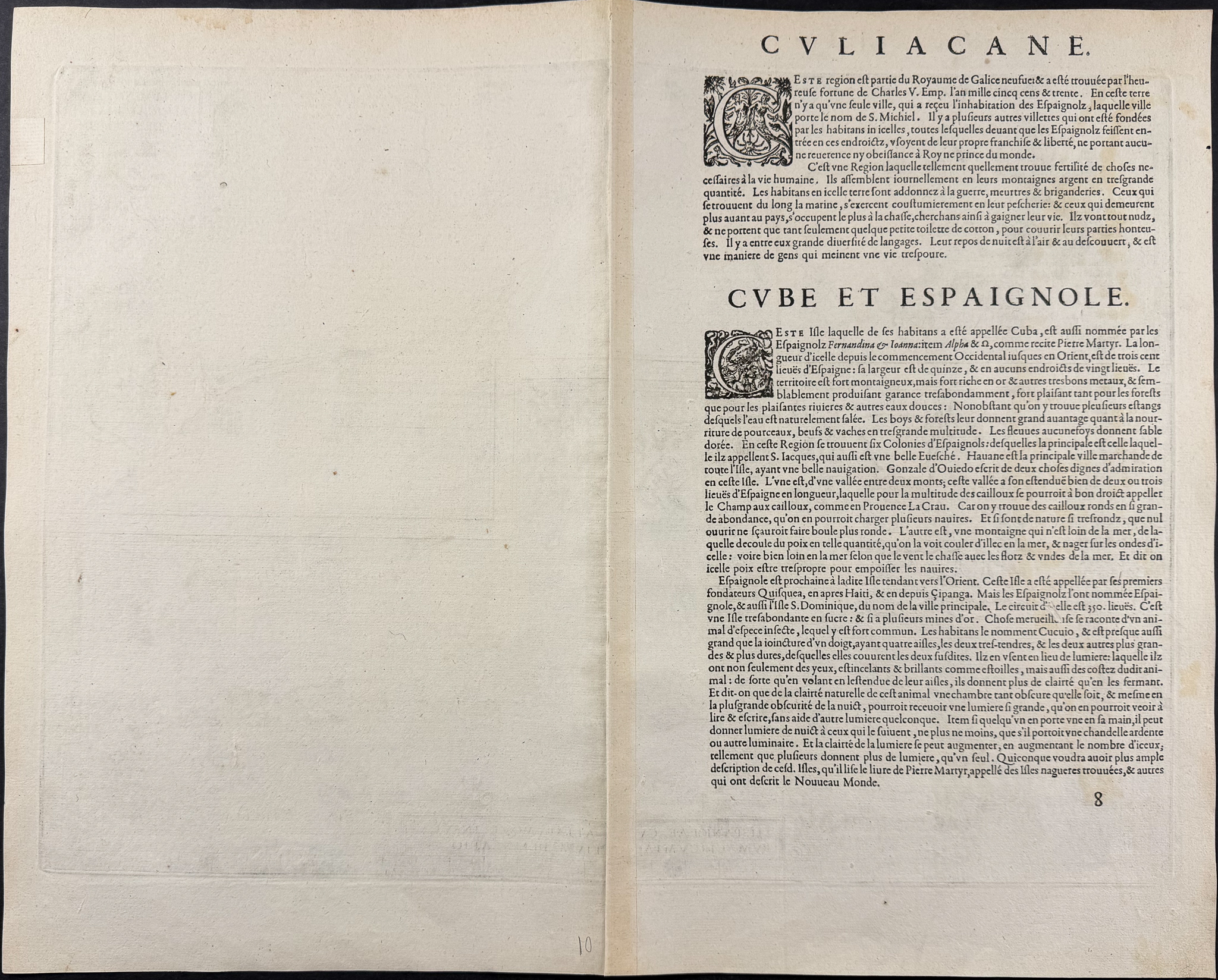 Ortelius, pub. 1587 - Map of Western Mexico (New Spain) & Carribean (West Indies, Antilles Islands)